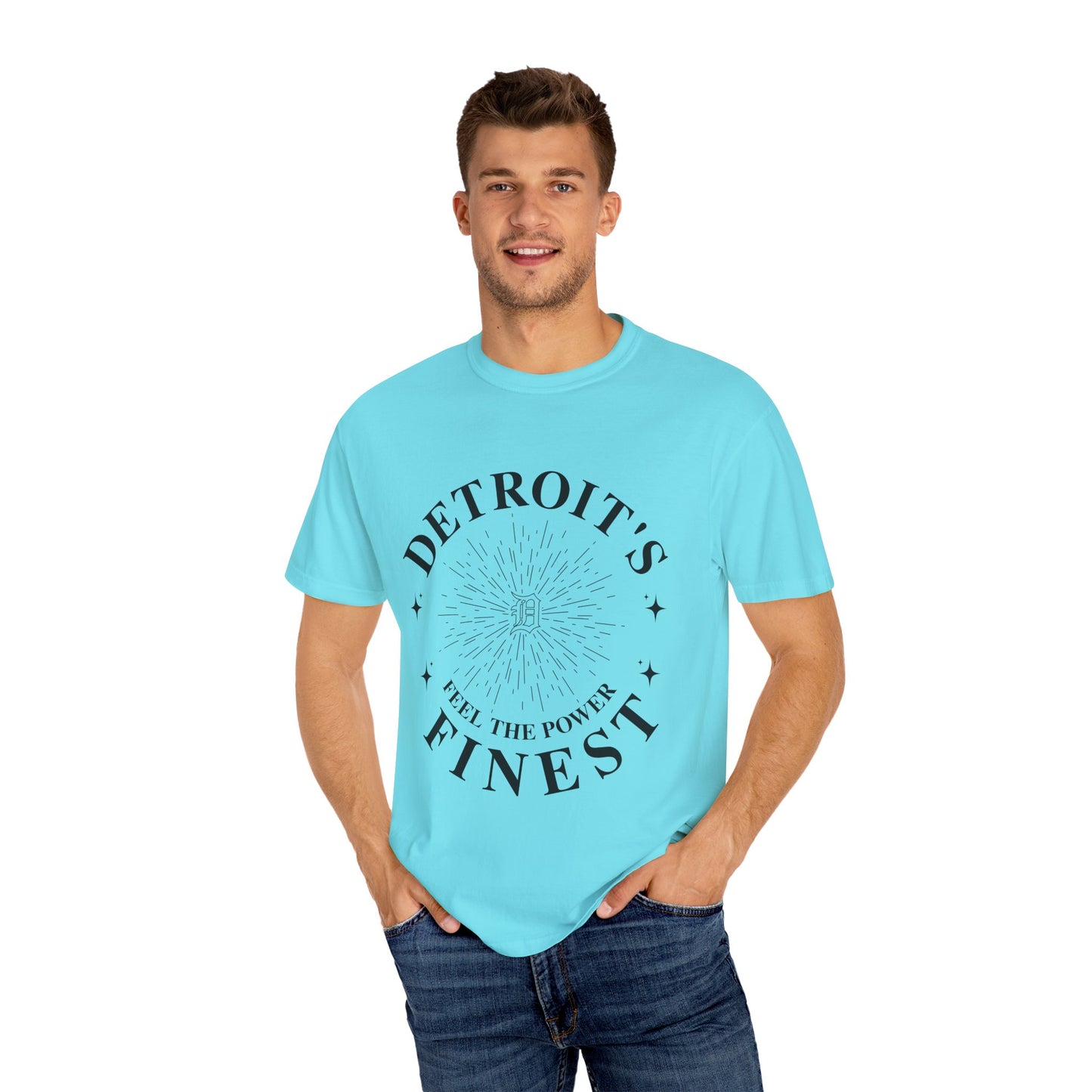 Detroit's Finest T-Shirt | Unisex Garment-Dyed Tee for Streetwear, Gifts, Casual Wear, Festivals, Everyday Comfort