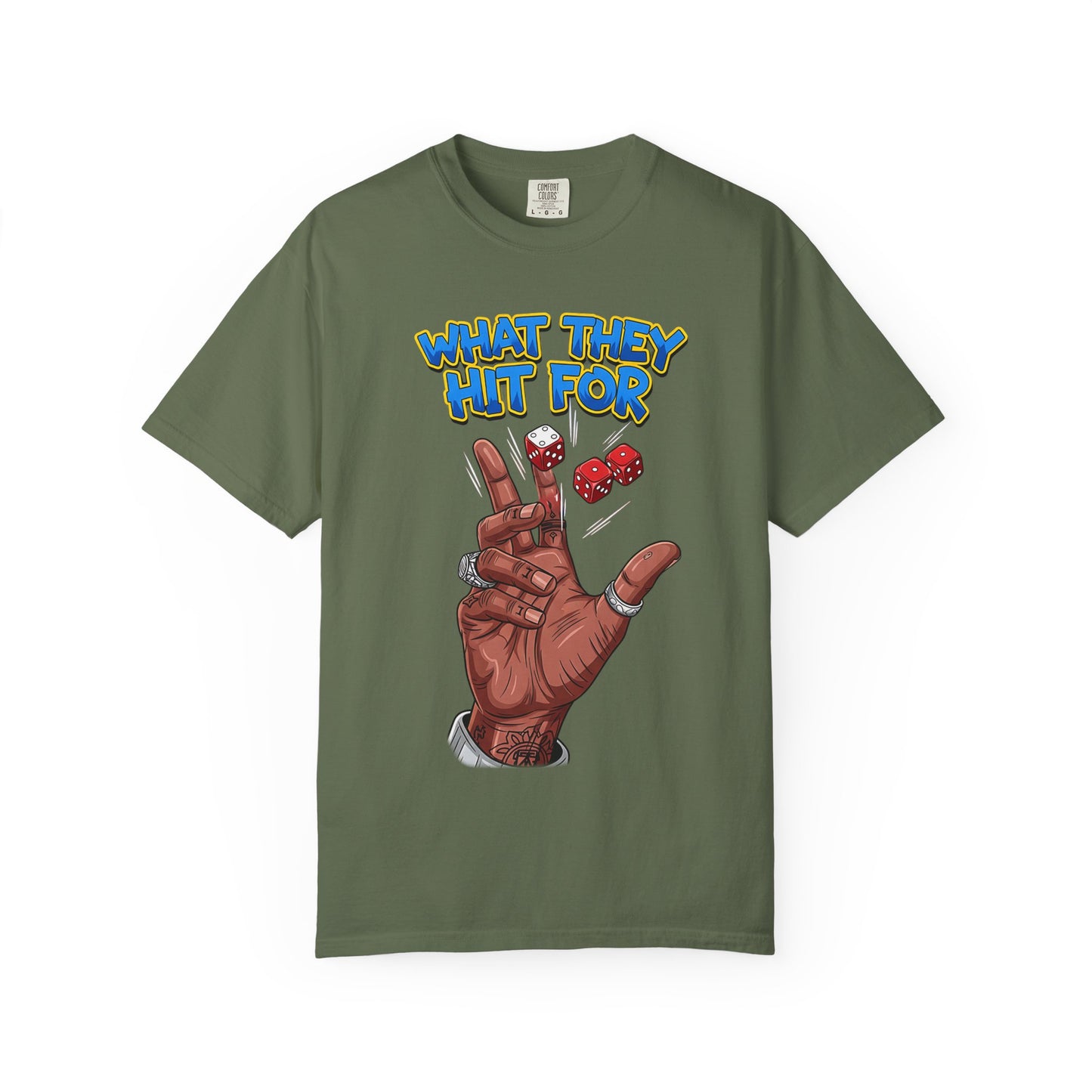 Unisex Graphic Tee with Playful Hand Design, Funny T-shirt, Gift for Poker Lovers, Casual Wear, Creative Graphic Shirt