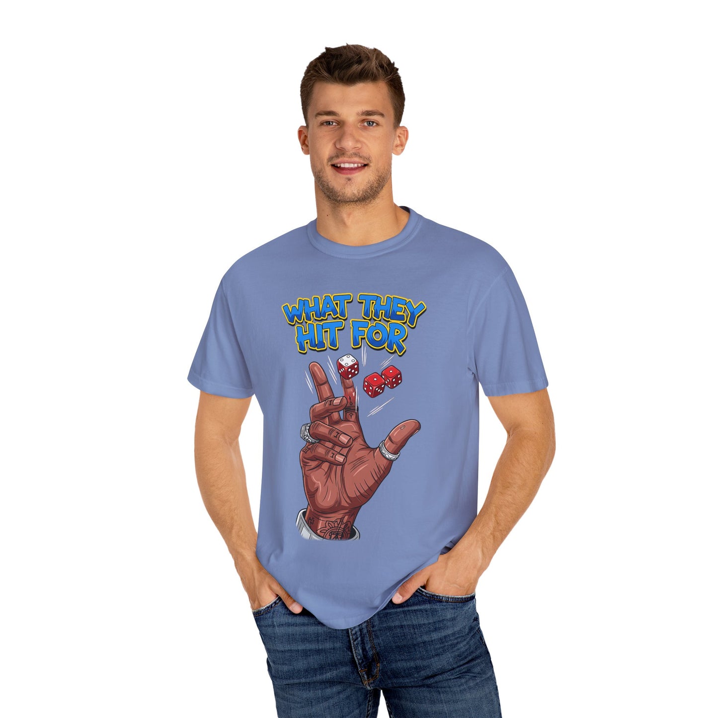 Unisex Graphic Tee with Playful Hand Design, Funny T-shirt, Gift for Poker Lovers, Casual Wear, Creative Graphic Shirt