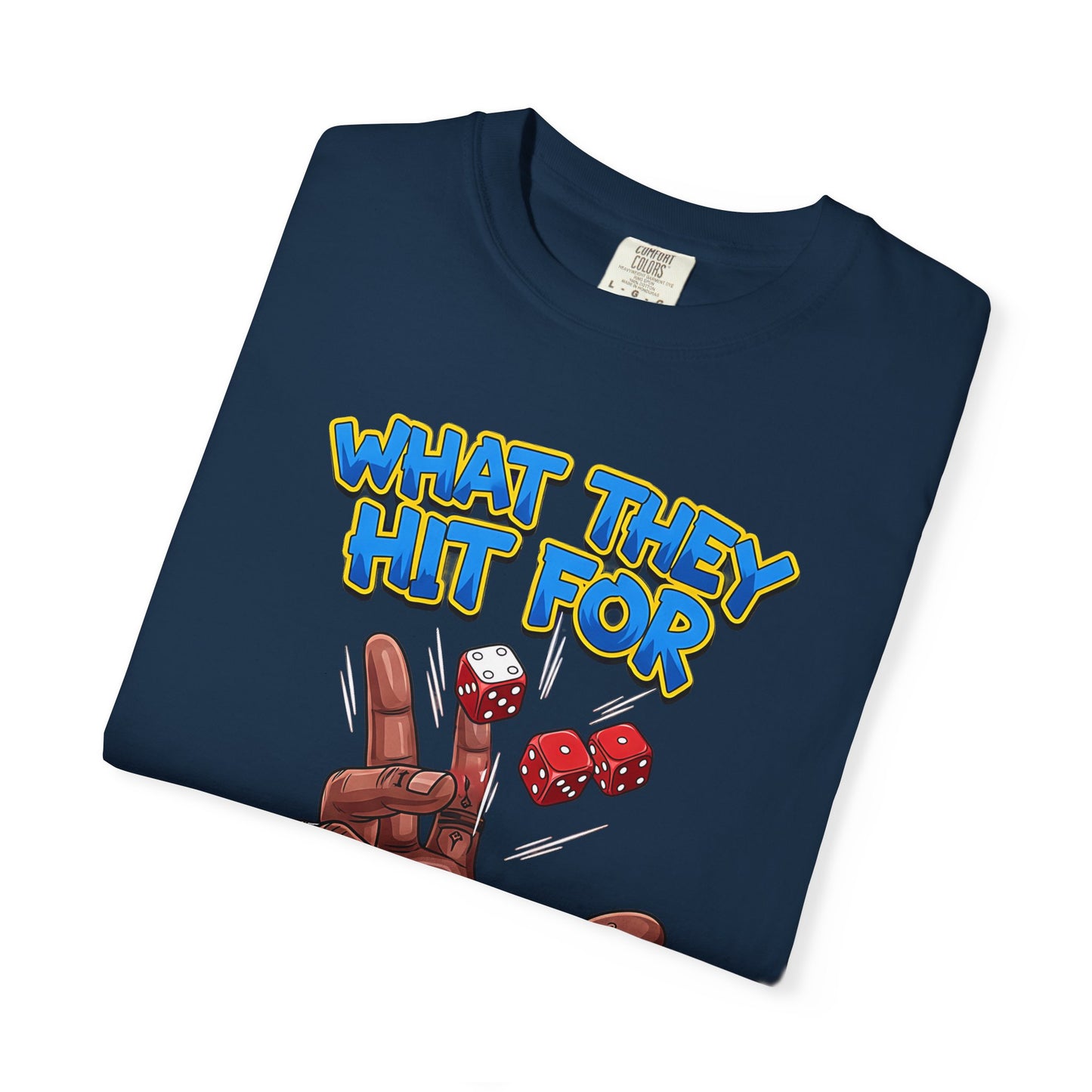 Unisex Graphic Tee with Playful Hand Design, Funny T-shirt, Gift for Poker Lovers, Casual Wear, Creative Graphic Shirt
