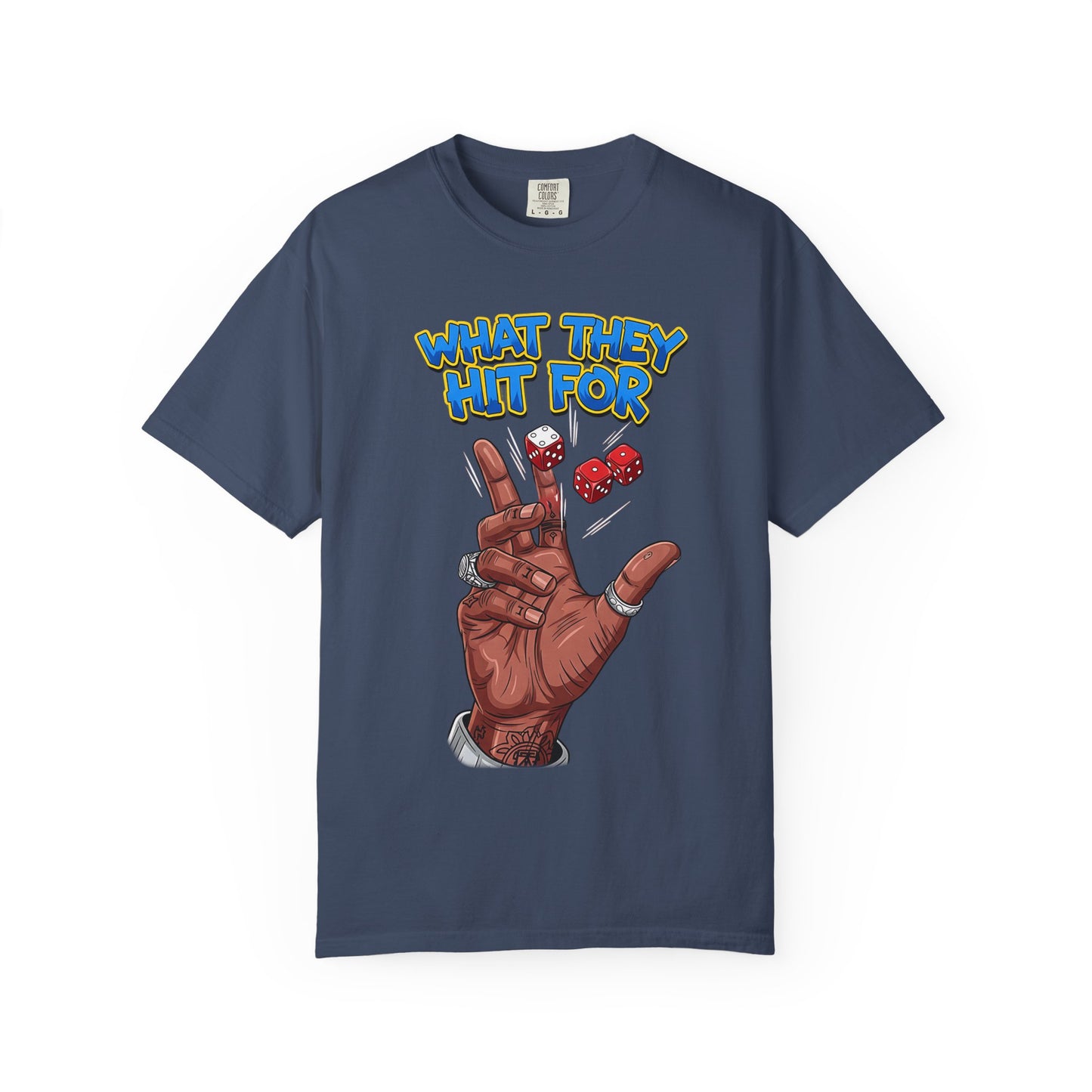 Unisex Graphic Tee with Playful Hand Design, Funny T-shirt, Gift for Poker Lovers, Casual Wear, Creative Graphic Shirt