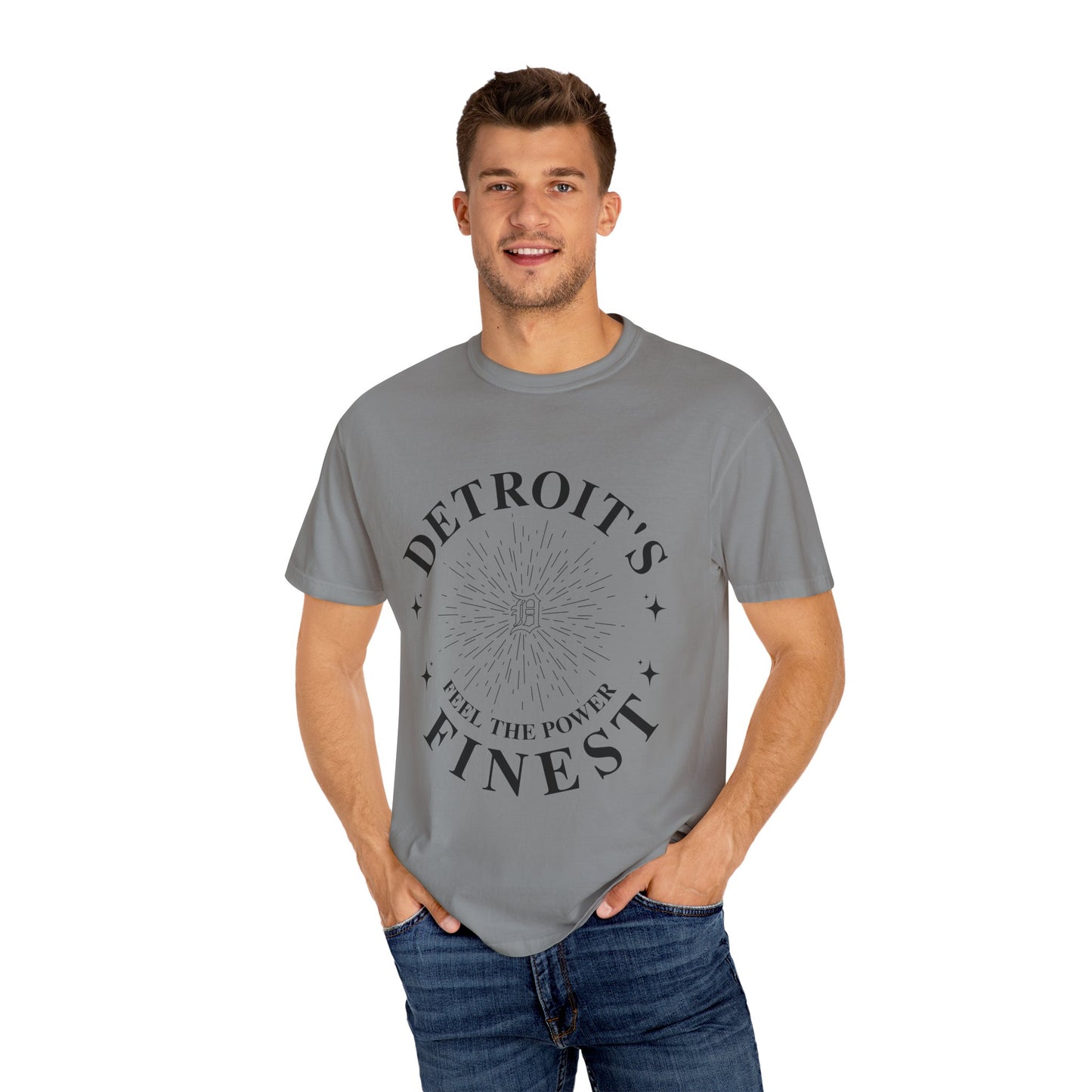 Detroit's Finest T-Shirt | Unisex Garment-Dyed Tee for Streetwear, Gifts, Casual Wear, Festivals, Everyday Comfort