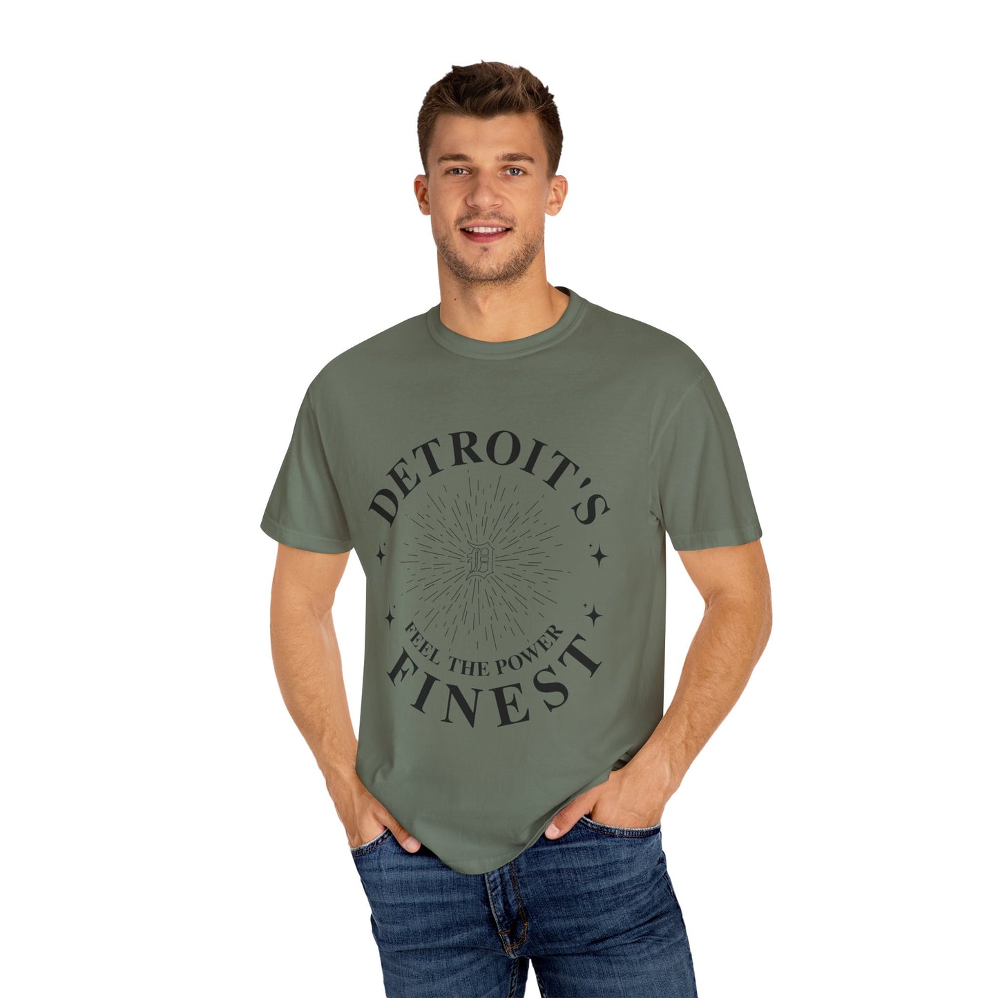 Detroit's Finest T-Shirt | Unisex Garment-Dyed Tee for Streetwear, Gifts, Casual Wear, Festivals, Everyday Comfort