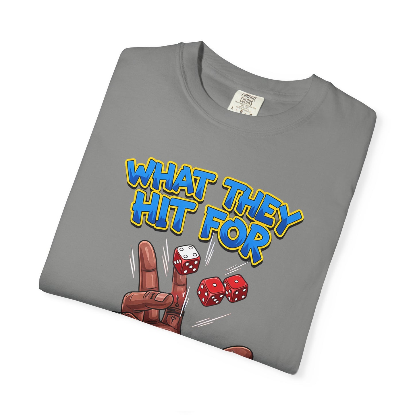 Unisex Graphic Tee with Playful Hand Design, Funny T-shirt, Gift for Poker Lovers, Casual Wear, Creative Graphic Shirt