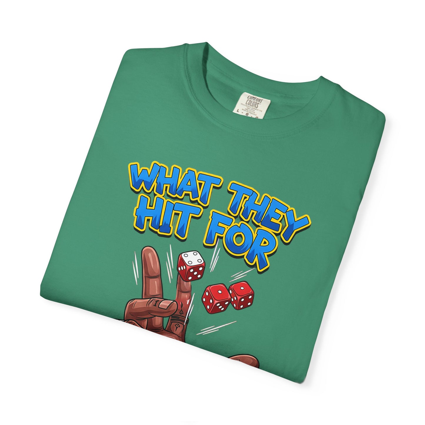Unisex Graphic Tee with Playful Hand Design, Funny T-shirt, Gift for Poker Lovers, Casual Wear, Creative Graphic Shirt