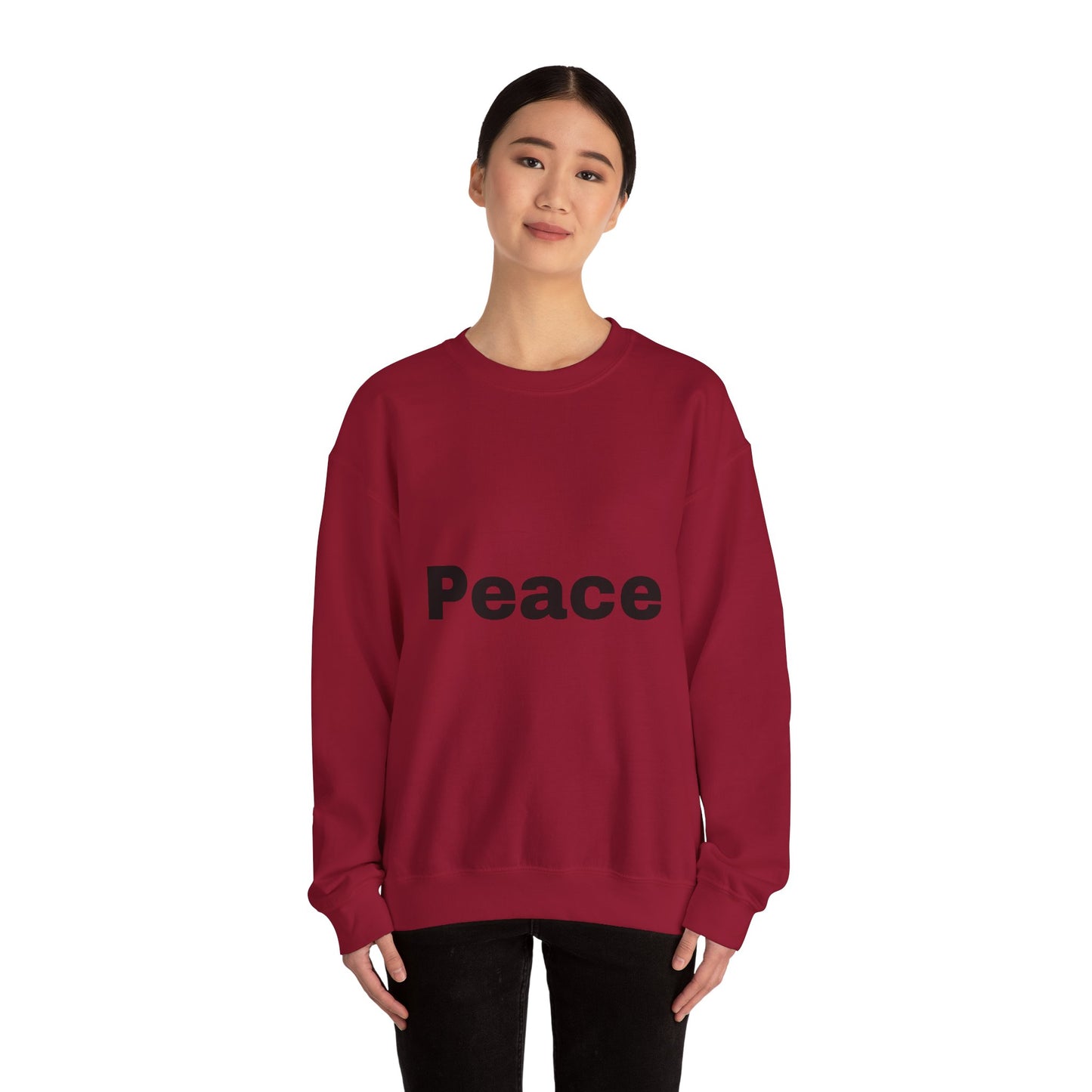 Peace Unisex Heavy Blend™ Crewneck Sweatshirt - Cozy & Meaningful Casual Wear