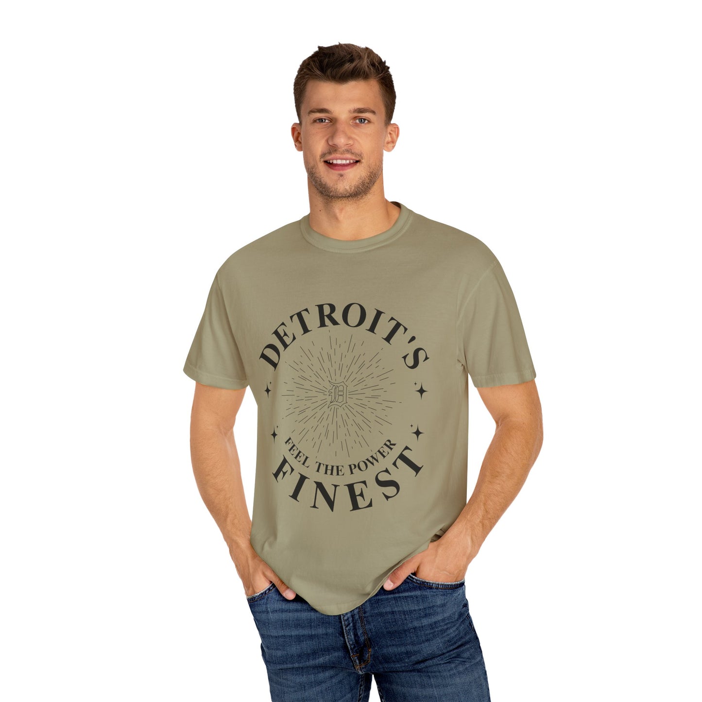 Detroit's Finest T-Shirt | Unisex Garment-Dyed Tee for Streetwear, Gifts, Casual Wear, Festivals, Everyday Comfort