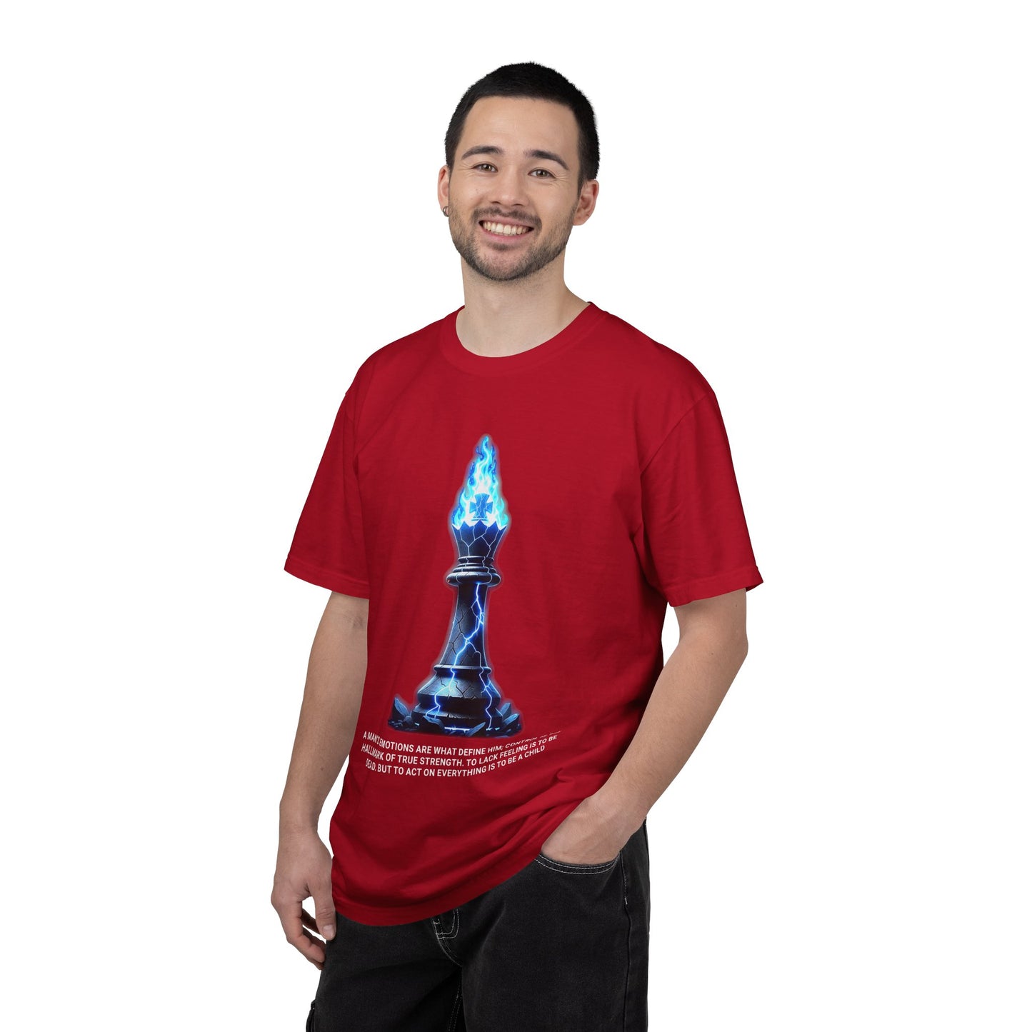 Chess Flame Pawn T‑Shirt — Motivational Strategy Graphic Tee