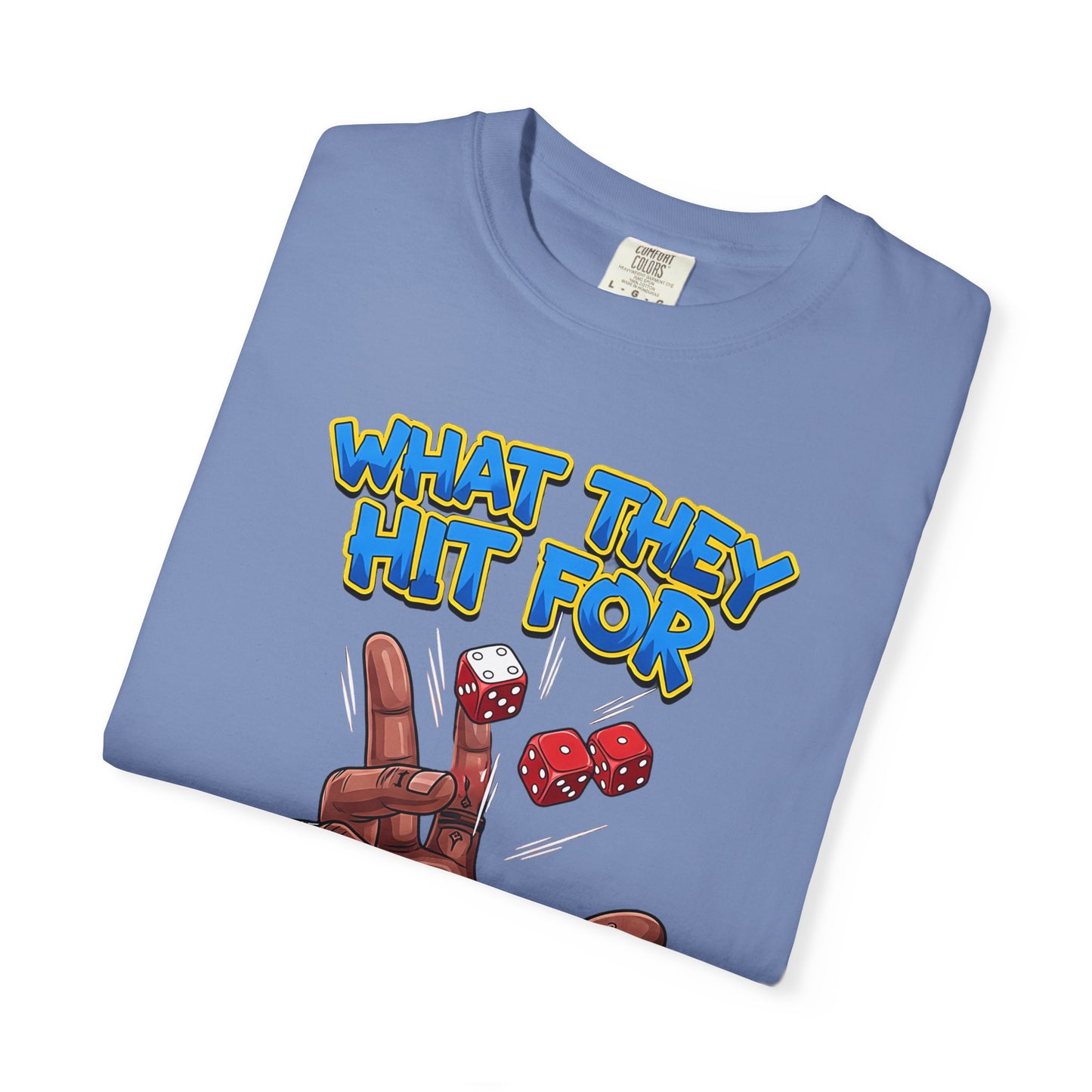 Unisex Graphic Tee with Playful Hand Design, Funny T-shirt, Gift for Poker Lovers, Casual Wear, Creative Graphic Shirt