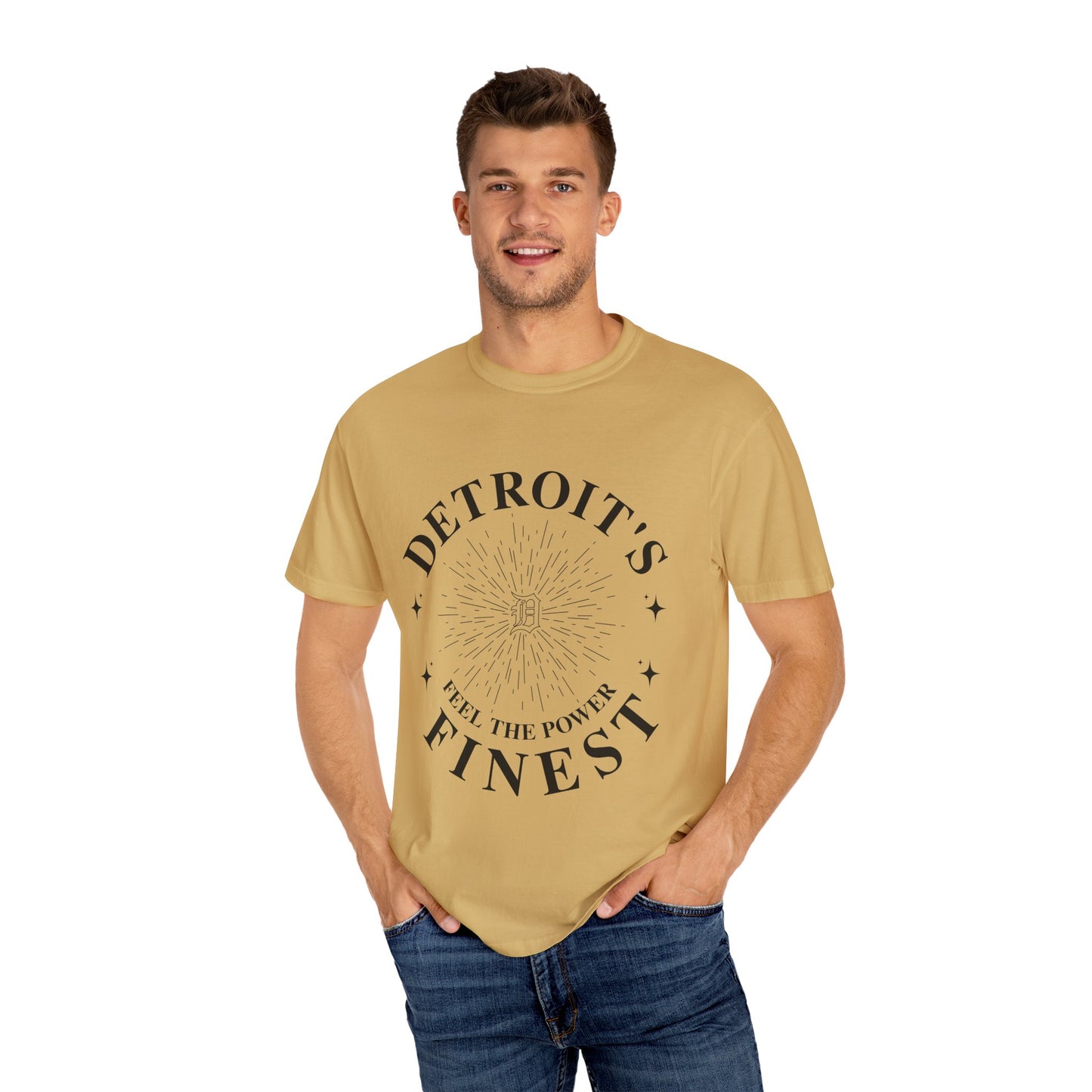 Detroit's Finest T-Shirt | Unisex Garment-Dyed Tee for Streetwear, Gifts, Casual Wear, Festivals, Everyday Comfort