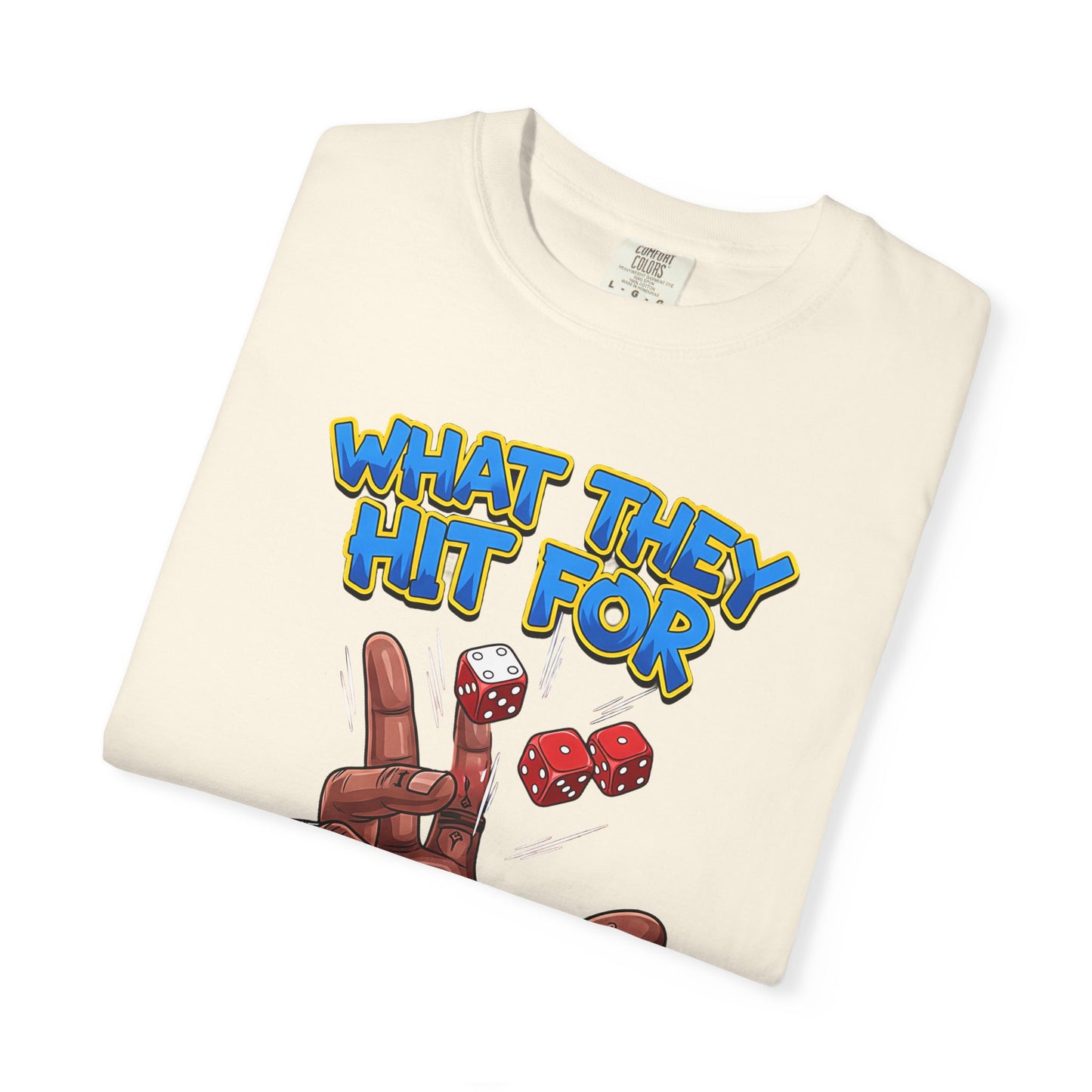 Unisex Graphic Tee with Playful Hand Design, Funny T-shirt, Gift for Poker Lovers, Casual Wear, Creative Graphic Shirt