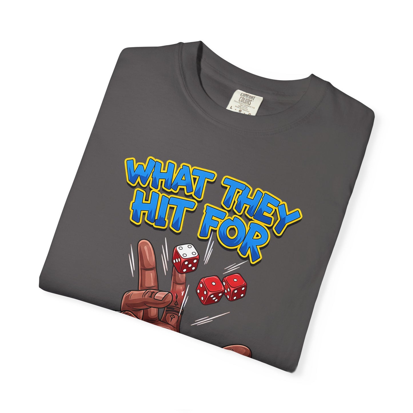Unisex Graphic Tee with Playful Hand Design, Funny T-shirt, Gift for Poker Lovers, Casual Wear, Creative Graphic Shirt