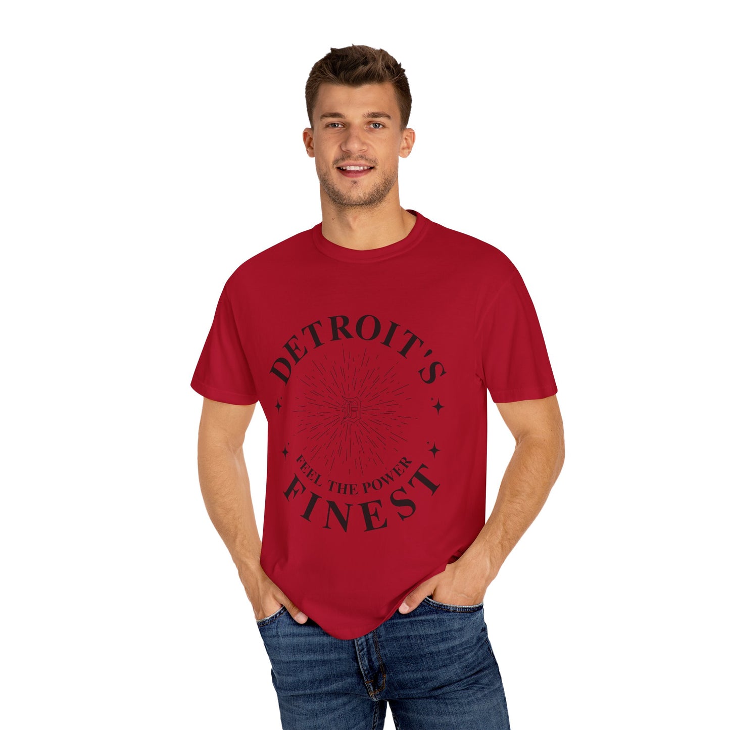 Detroit's Finest T-Shirt | Unisex Garment-Dyed Tee for Streetwear, Gifts, Casual Wear, Festivals, Everyday Comfort