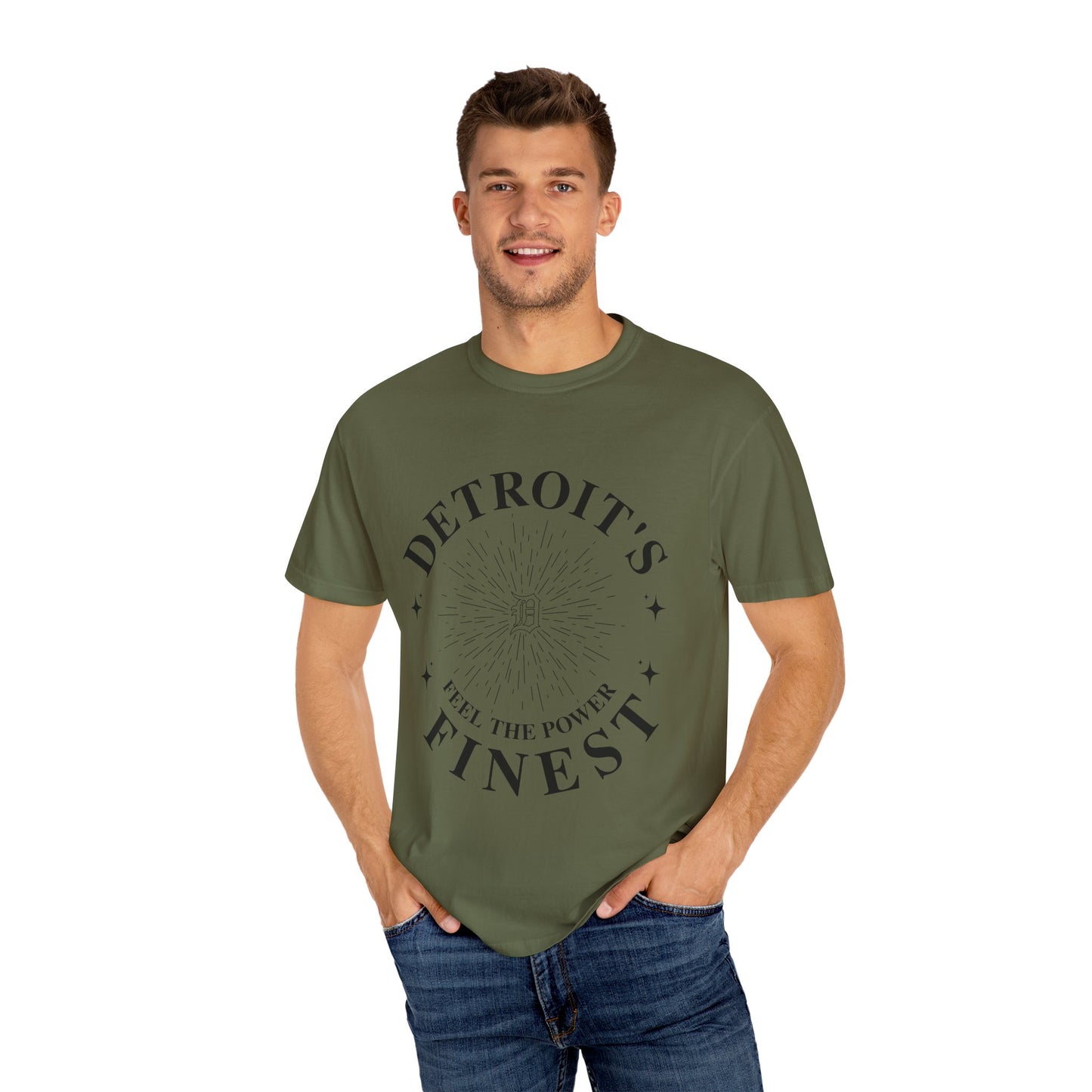 Detroit's Finest T-Shirt | Unisex Garment-Dyed Tee for Streetwear, Gifts, Casual Wear, Festivals, Everyday Comfort