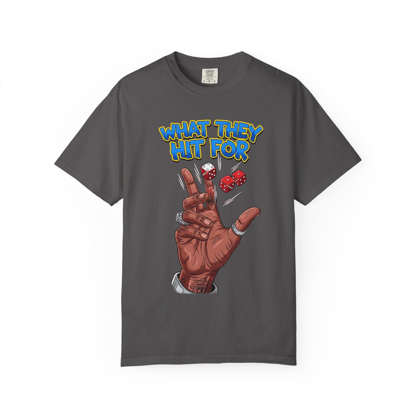 Unisex Graphic Tee with Playful Hand Design, Funny T-shirt, Gift for Poker Lovers, Casual Wear, Creative Graphic Shirt
