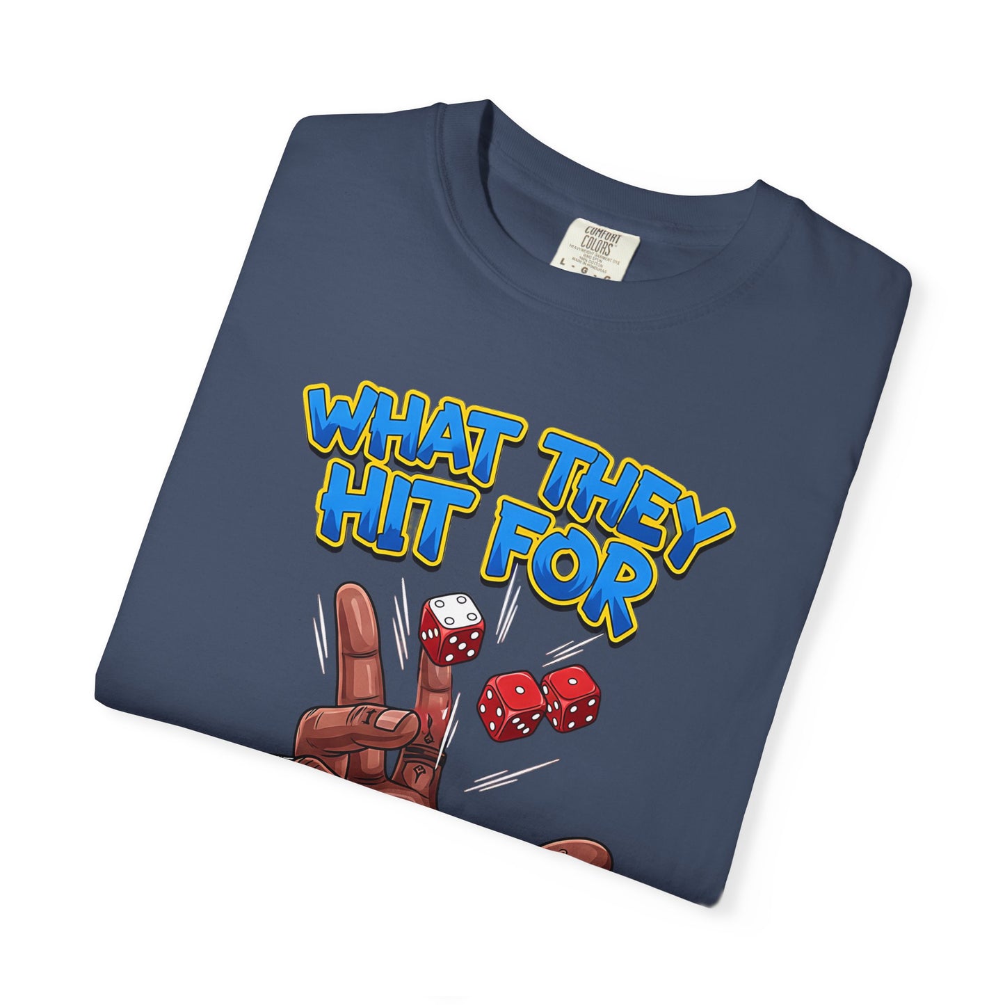 Unisex Graphic Tee with Playful Hand Design, Funny T-shirt, Gift for Poker Lovers, Casual Wear, Creative Graphic Shirt
