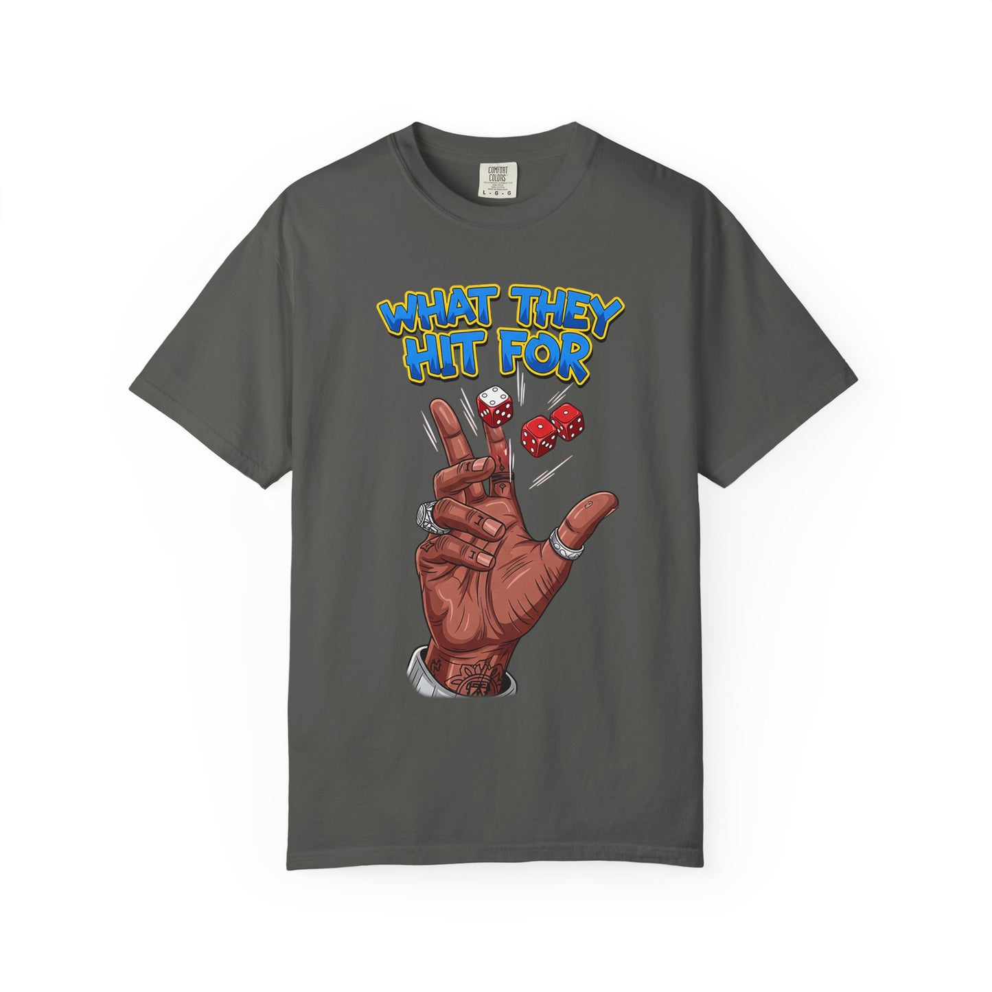 Unisex Graphic Tee with Playful Hand Design, Funny T-shirt, Gift for Poker Lovers, Casual Wear, Creative Graphic Shirt