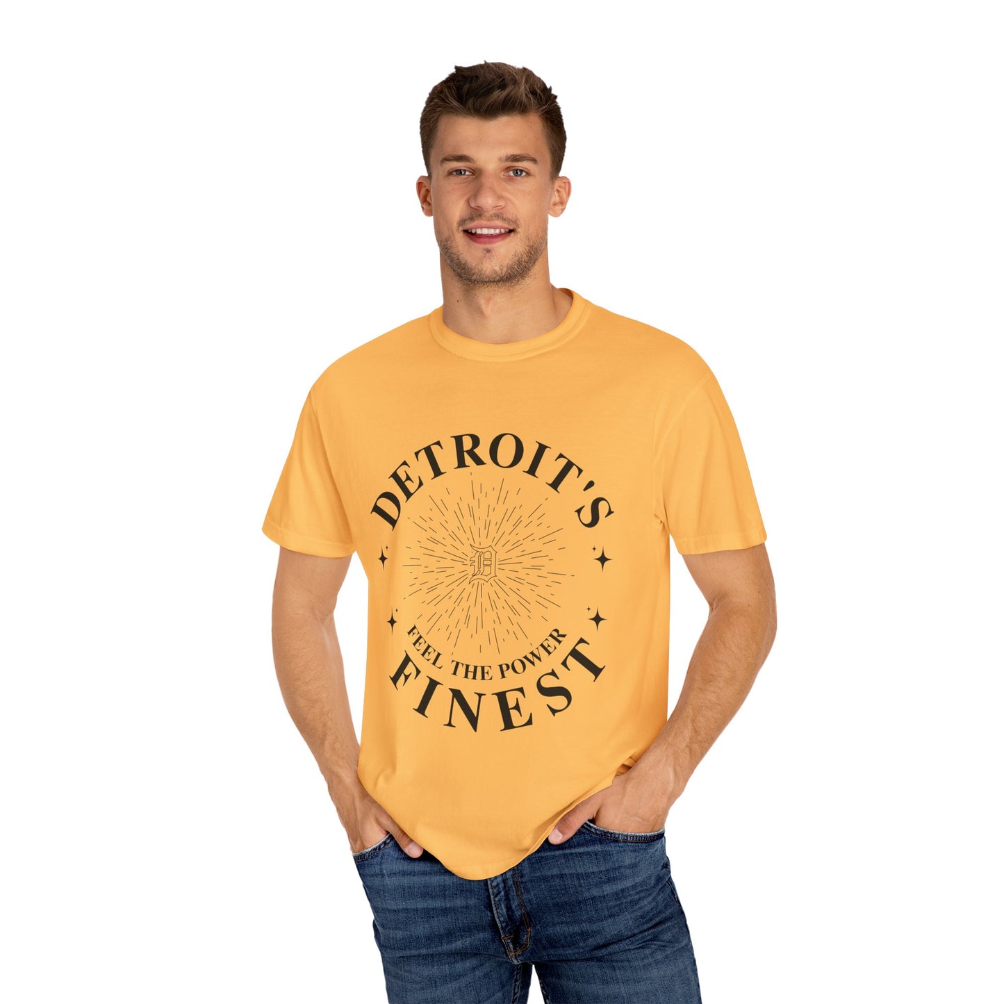 Detroit's Finest T-Shirt | Unisex Garment-Dyed Tee for Streetwear, Gifts, Casual Wear, Festivals, Everyday Comfort