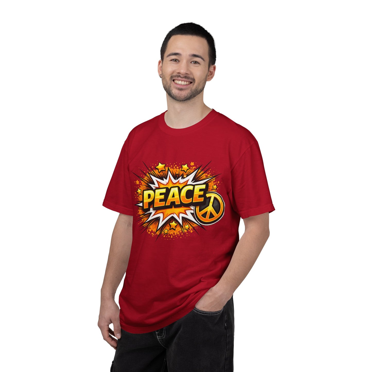 Peace Pop Art T-Shirt — Retro Comic Peace Sign Tee