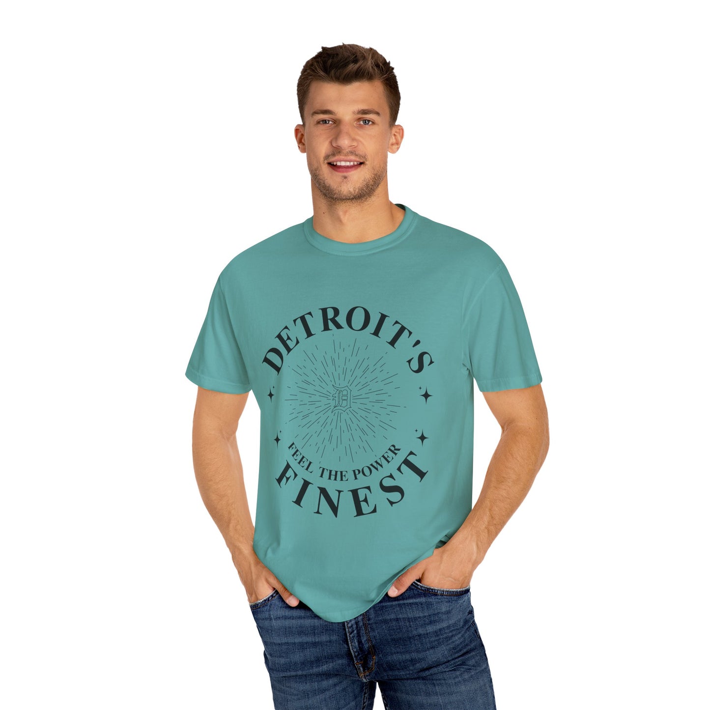 Detroit's Finest T-Shirt | Unisex Garment-Dyed Tee for Streetwear, Gifts, Casual Wear, Festivals, Everyday Comfort