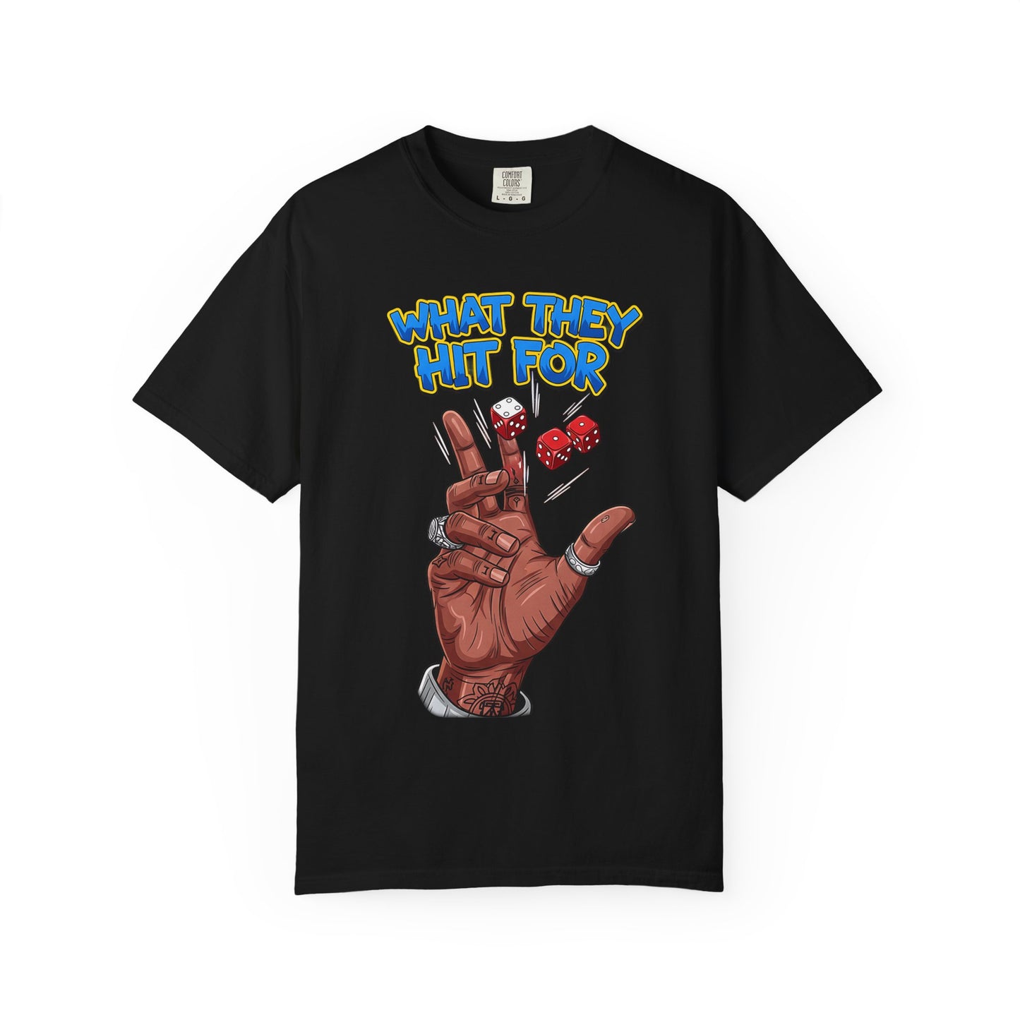 Unisex Graphic Tee with Playful Hand Design, Funny T-shirt, Gift for Poker Lovers, Casual Wear, Creative Graphic Shirt
