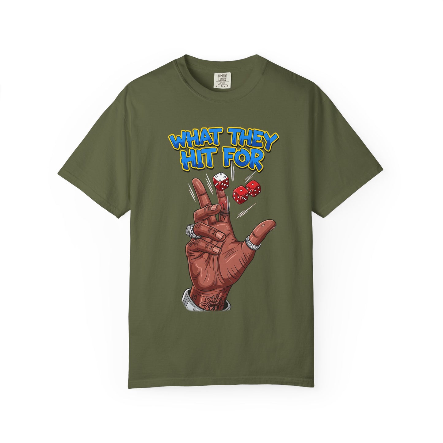 Unisex Graphic Tee with Playful Hand Design, Funny T-shirt, Gift for Poker Lovers, Casual Wear, Creative Graphic Shirt