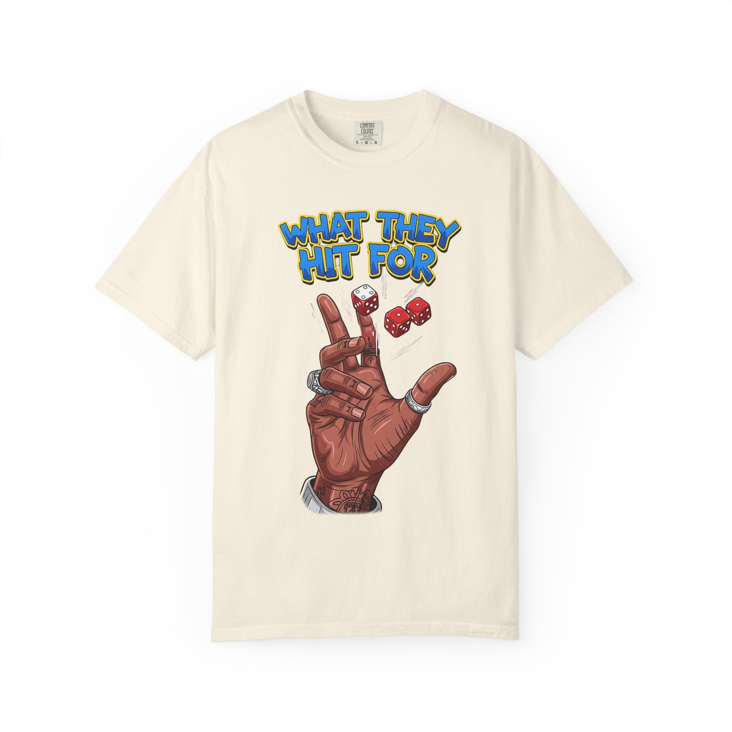 Unisex Graphic Tee with Playful Hand Design, Funny T-shirt, Gift for Poker Lovers, Casual Wear, Creative Graphic Shirt