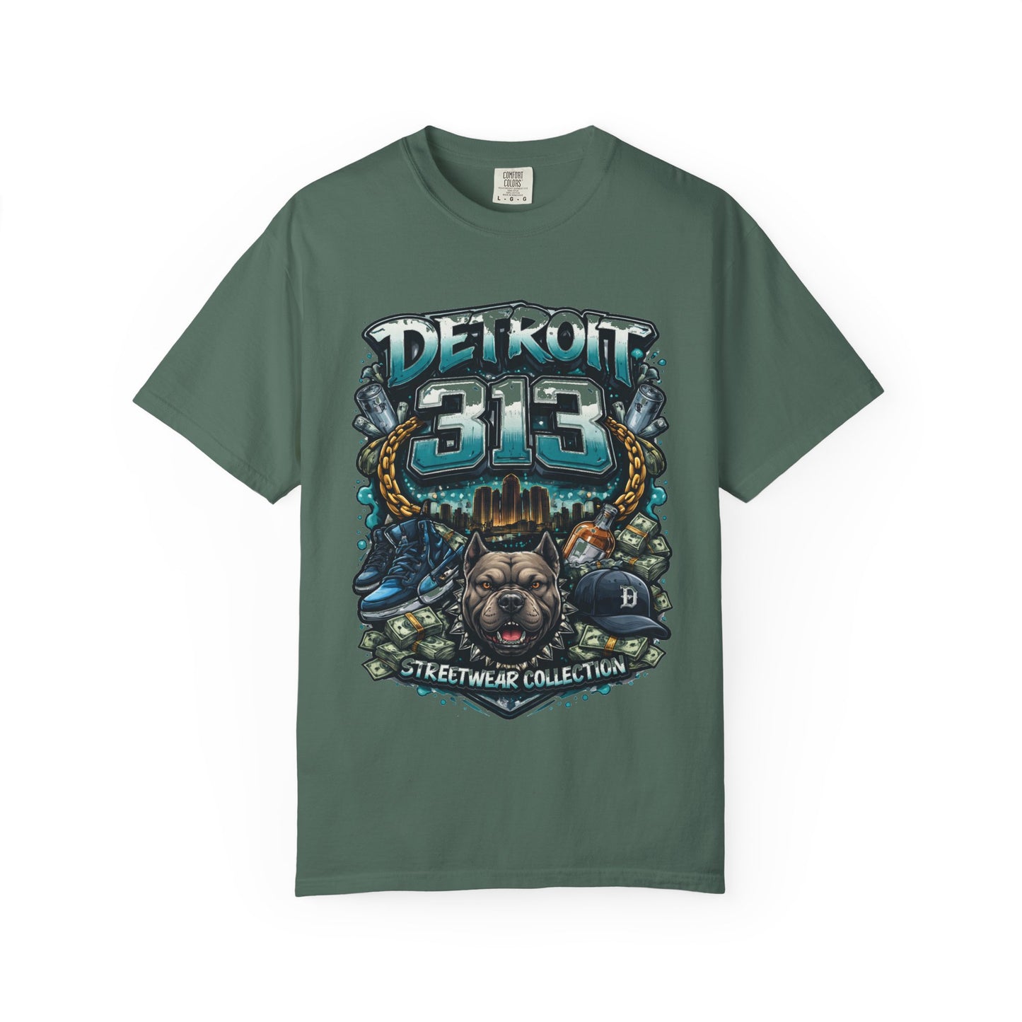 Detroit 313 Streetwear T-Shirt — Urban Vintage City Pride Tee