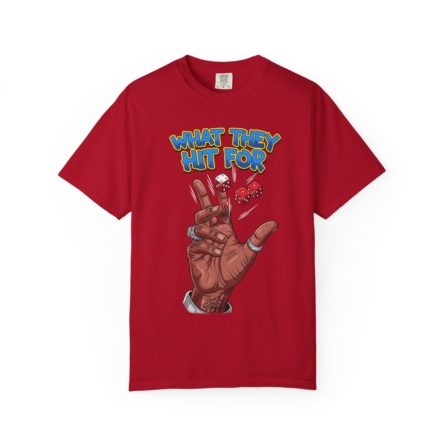 Unisex Graphic Tee with Playful Hand Design, Funny T-shirt, Gift for Poker Lovers, Casual Wear, Creative Graphic Shirt