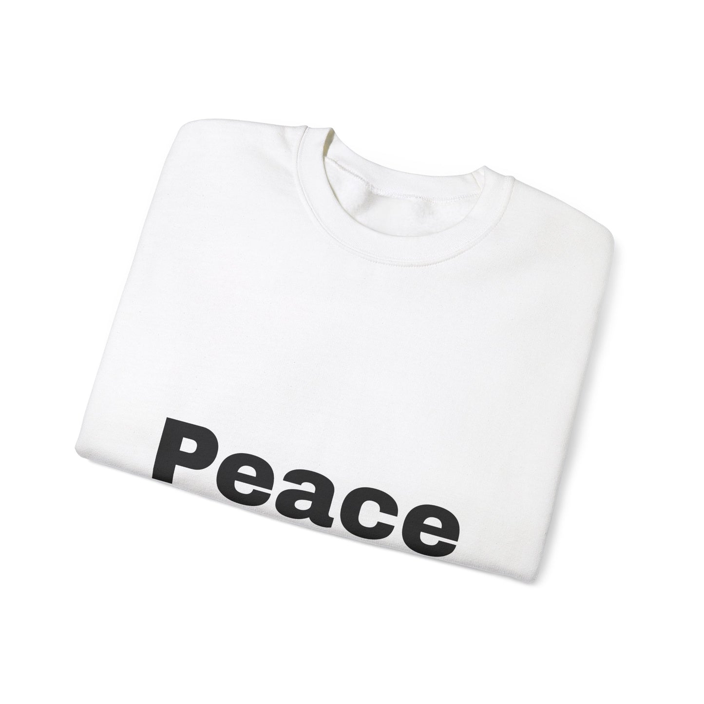 Peace Unisex Heavy Blend™ Crewneck Sweatshirt - Cozy & Meaningful Casual Wear