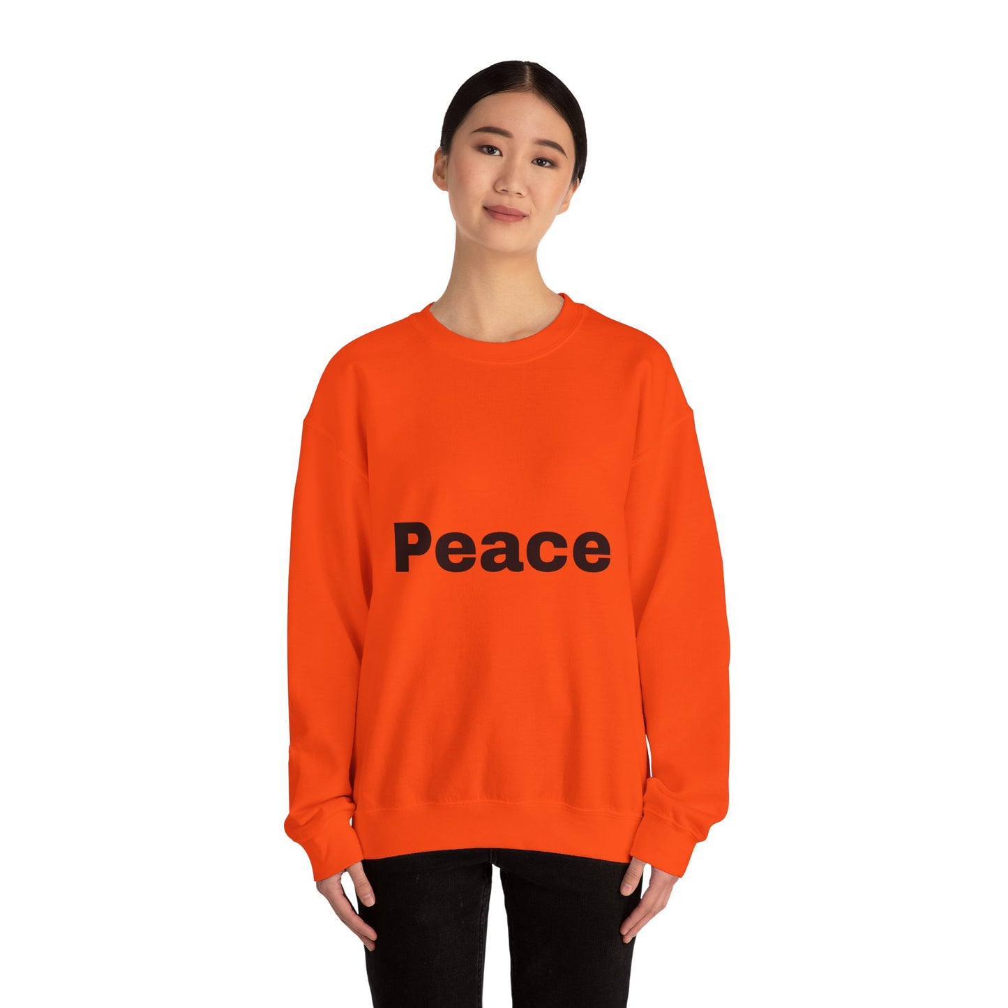 Peace Unisex Heavy Blend™ Crewneck Sweatshirt - Cozy & Meaningful Casual Wear