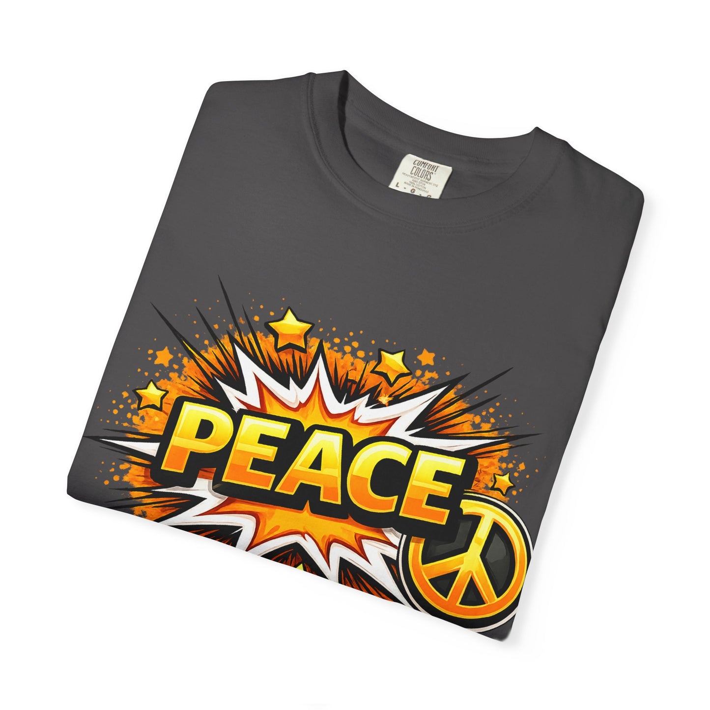 Peace Pop Art T-Shirt — Retro Comic Peace Sign Tee