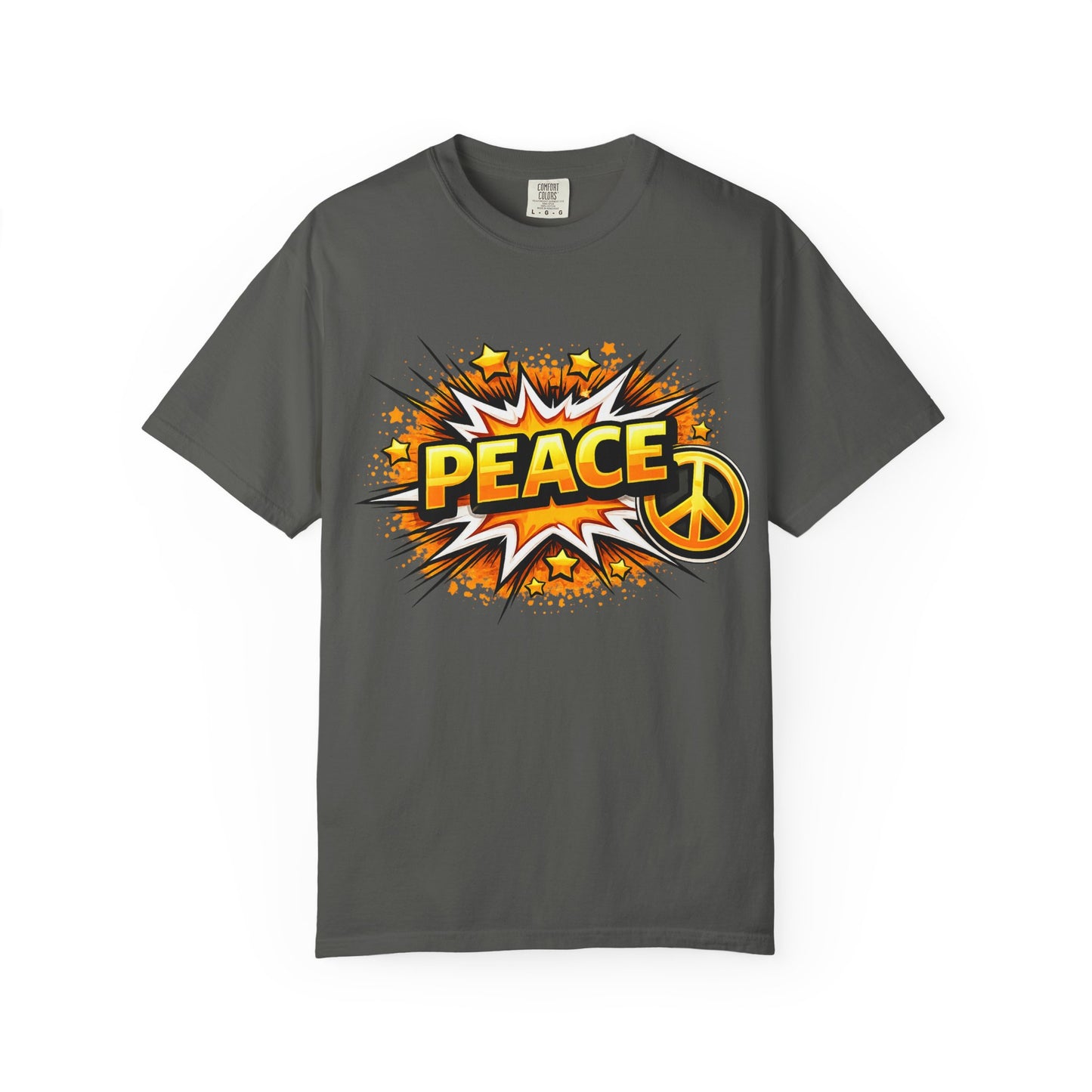Peace Pop Art T-Shirt — Retro Comic Peace Sign Tee