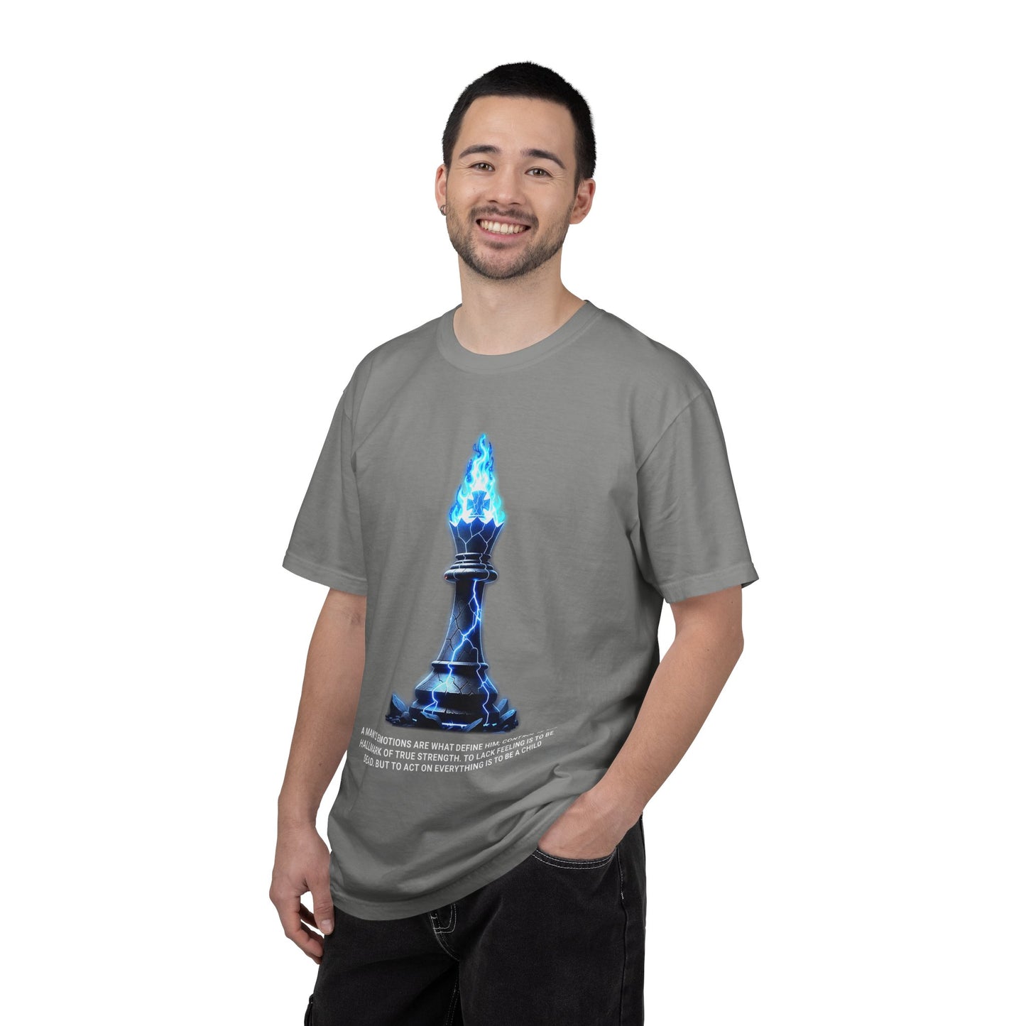 Chess Flame Pawn T‑Shirt — Motivational Strategy Graphic Tee