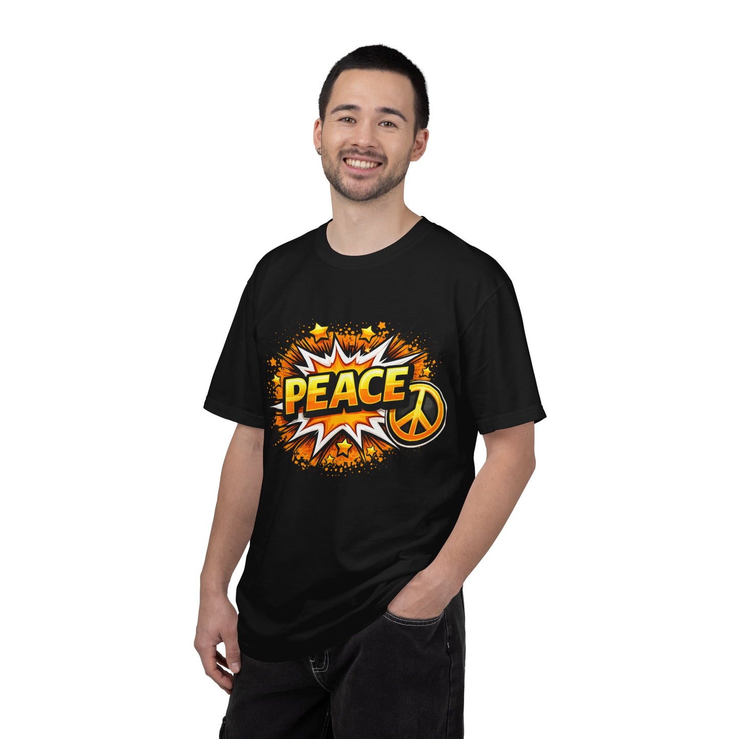 Peace Pop Art T-Shirt — Retro Comic Peace Sign Tee