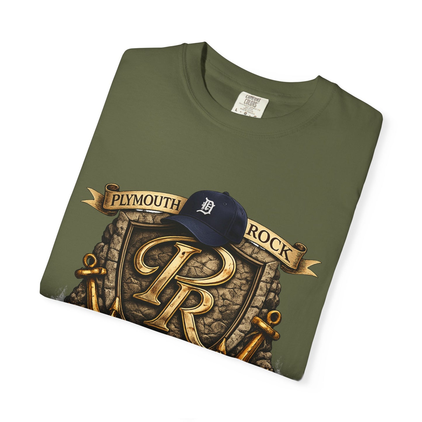 P Rock Crest T-Shirt — Nautical Anchor PR Logo Tee