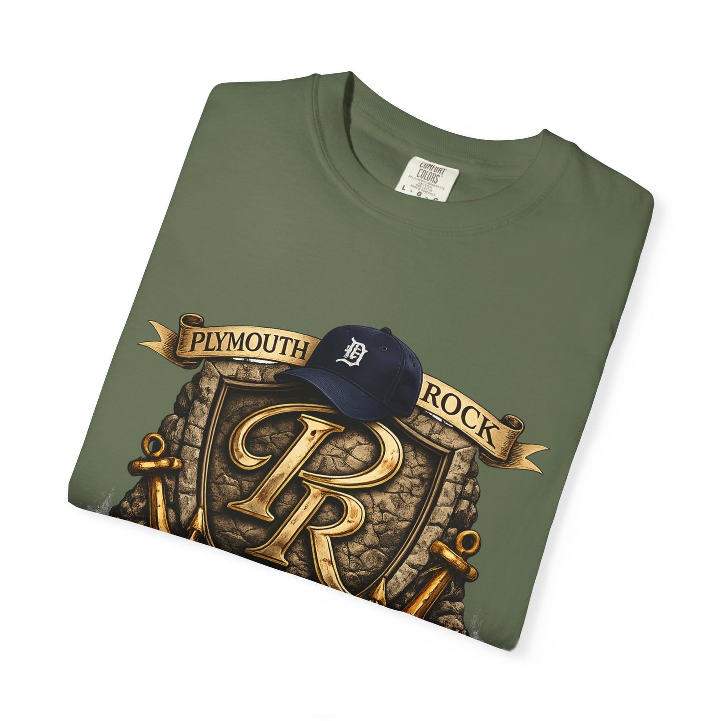 P Rock Crest T-Shirt — Nautical Anchor PR Logo Tee