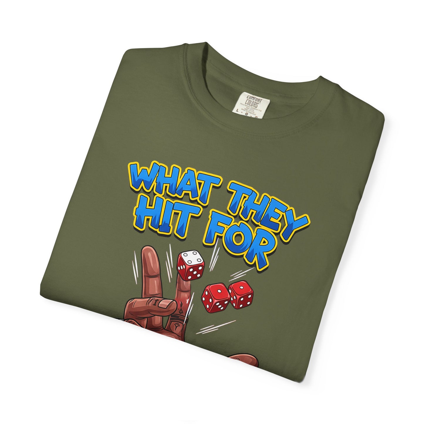 Unisex Graphic Tee with Playful Hand Design, Funny T-shirt, Gift for Poker Lovers, Casual Wear, Creative Graphic Shirt