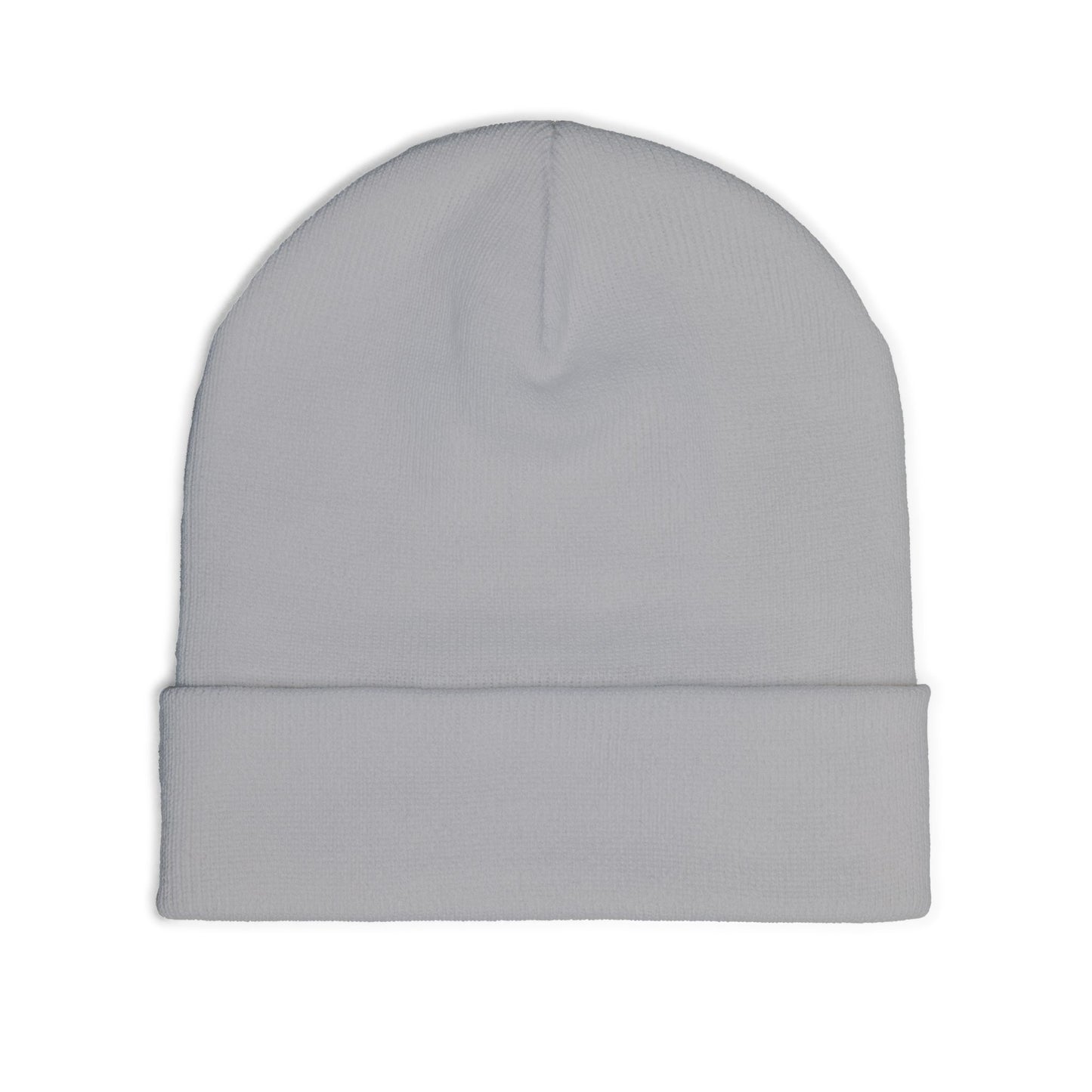 Embroidered Gold Script "PR" Knit Beanie