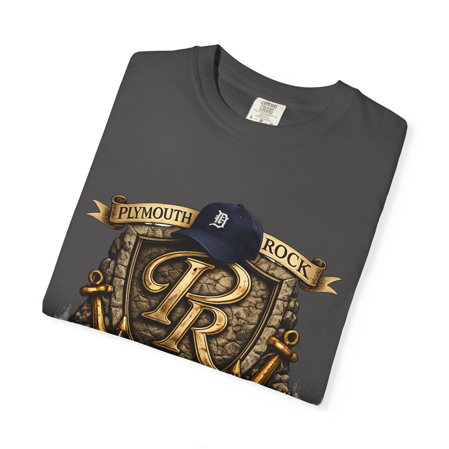 P Rock Crest T-Shirt — Nautical Anchor PR Logo Tee