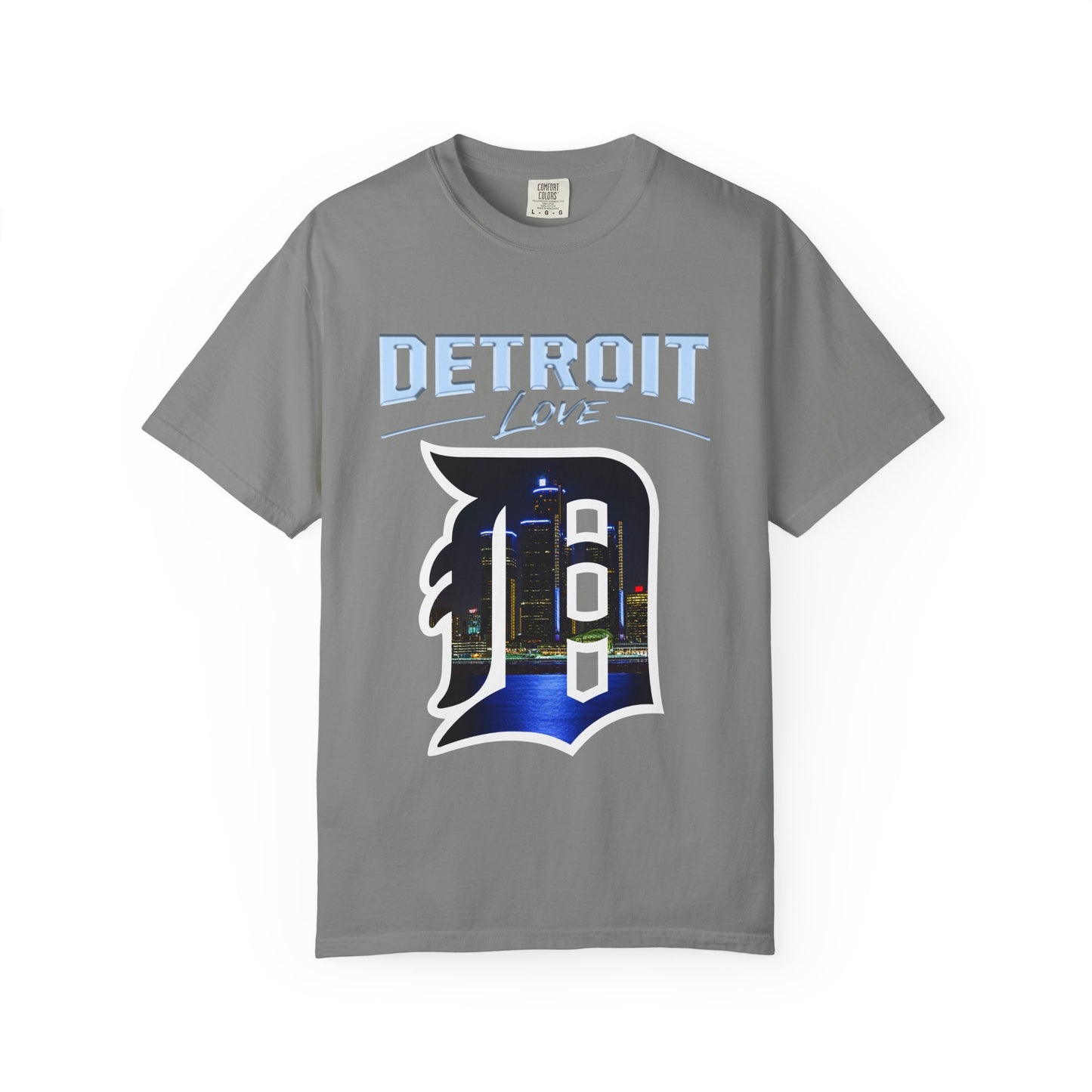 Detroit Love T-Shirt — City Skyline D Graphic Tee