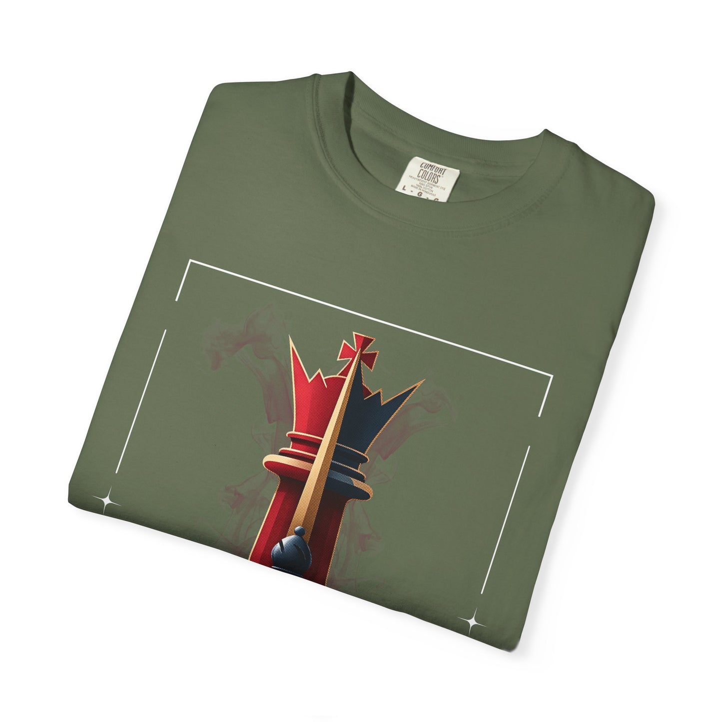 King Chess Piece T-Shirt — Bold Pawn-to-King Graphic Tee