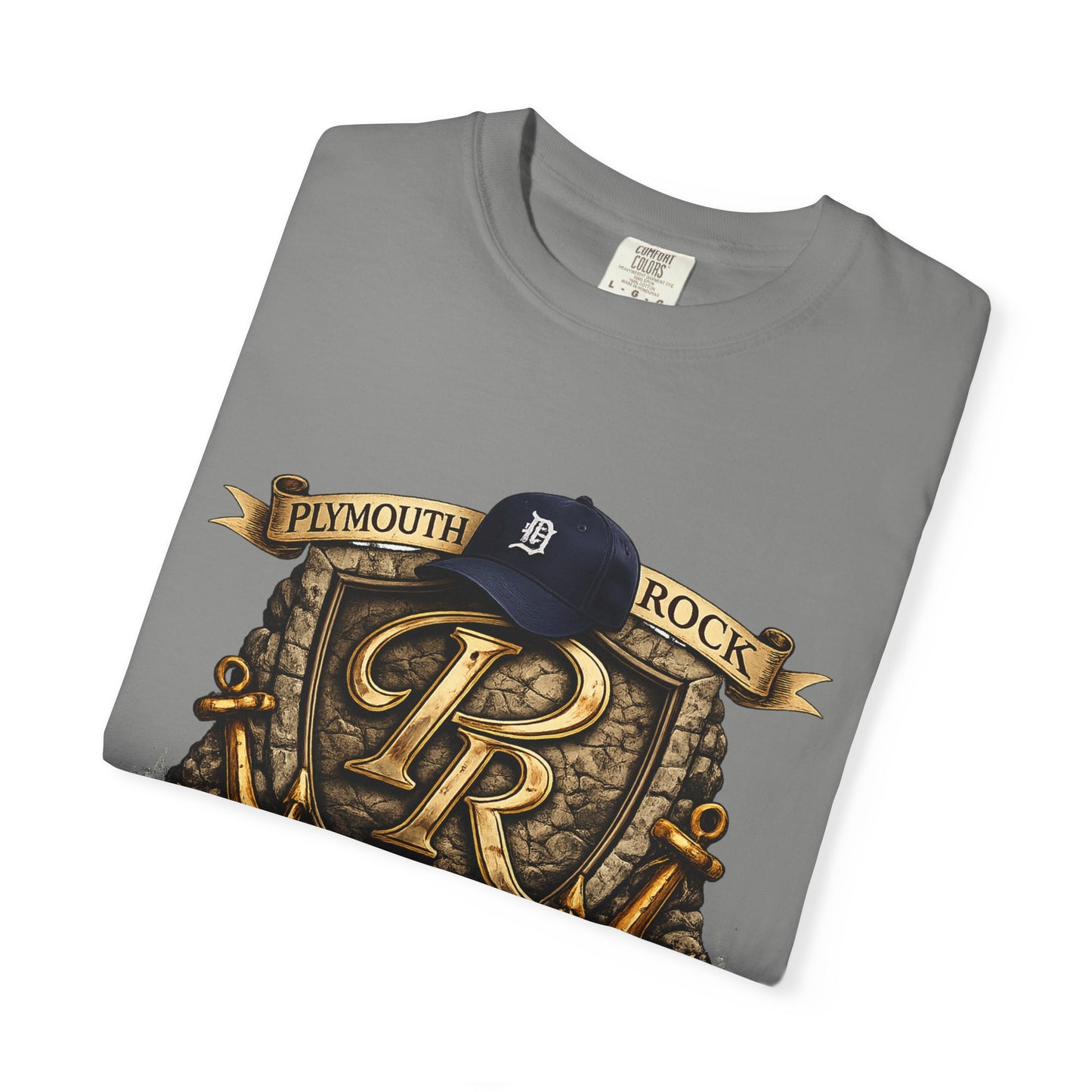 P Rock Crest T-Shirt — Nautical Anchor PR Logo Tee