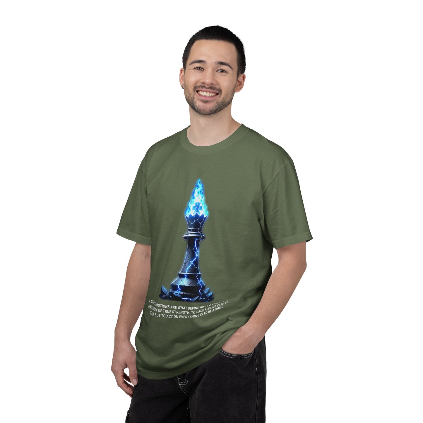 Chess Flame Pawn T‑Shirt — Motivational Strategy Graphic Tee
