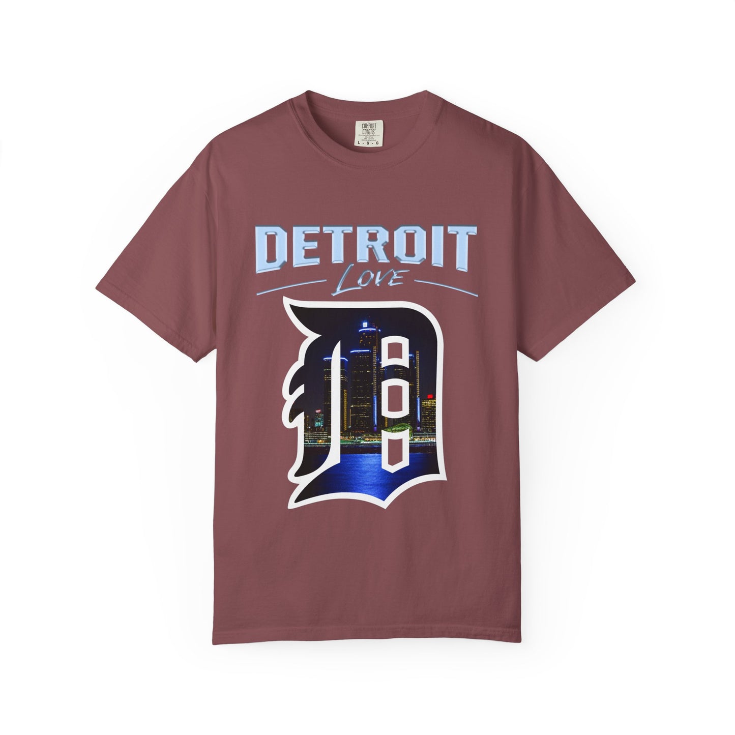 Detroit Love T-Shirt — City Skyline D Graphic Tee