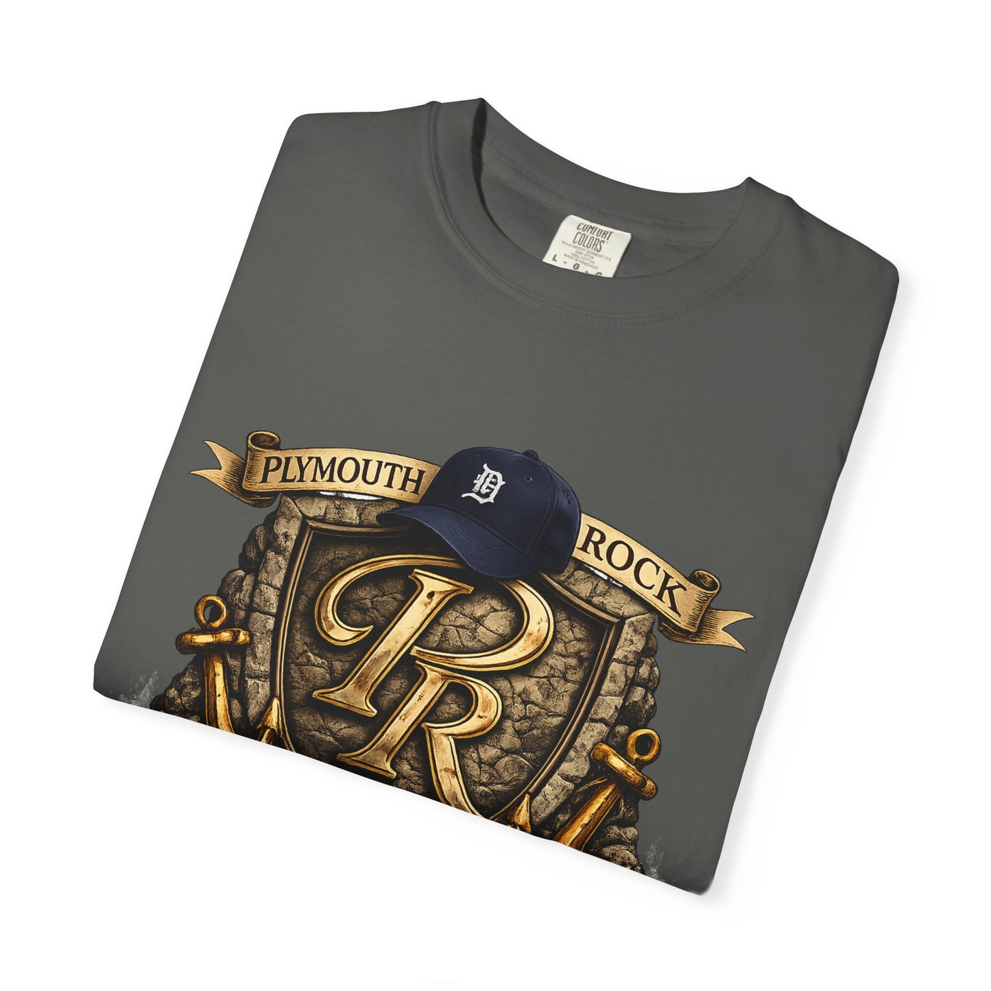 P Rock Crest T-Shirt — Nautical Anchor PR Logo Tee