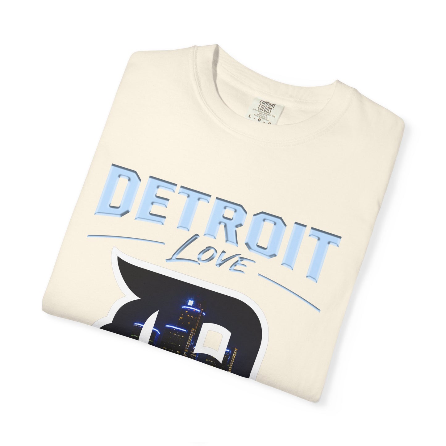 Detroit Love T-Shirt — City Skyline D Graphic Tee