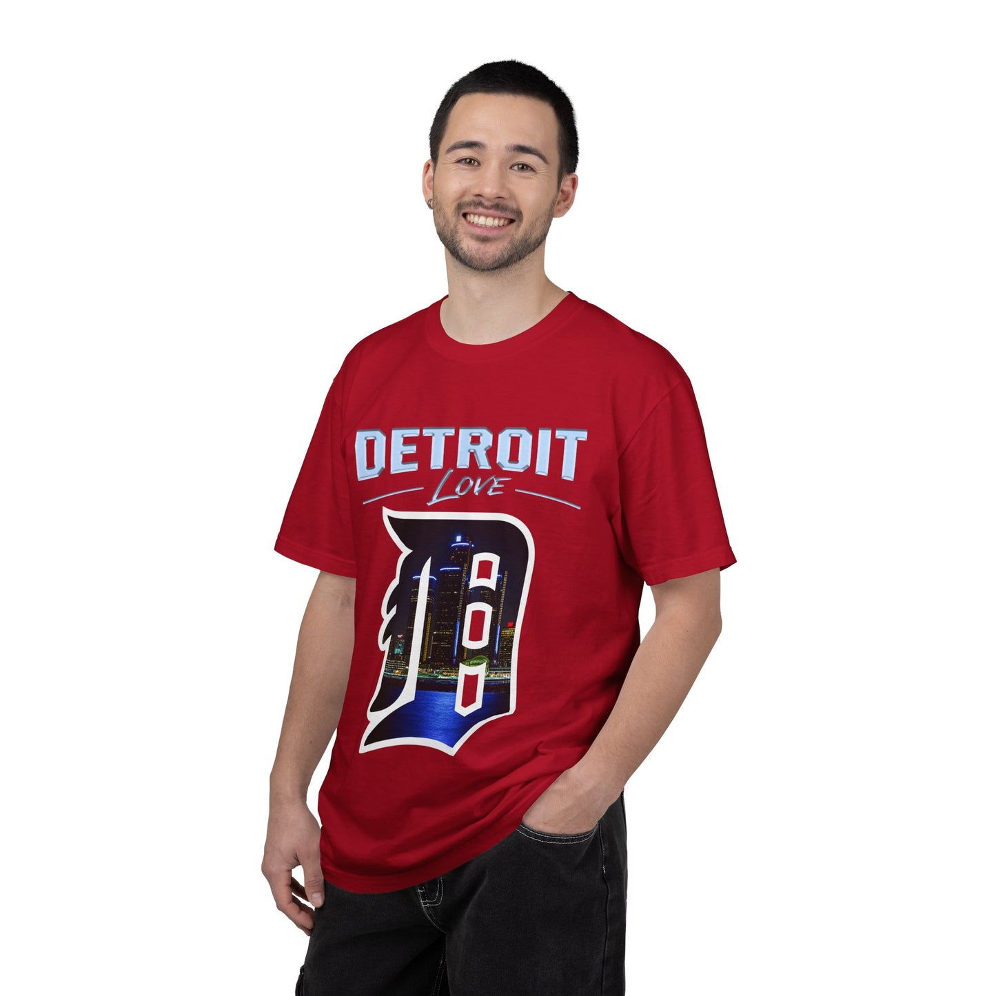 Detroit Love T-Shirt — City Skyline D Graphic Tee