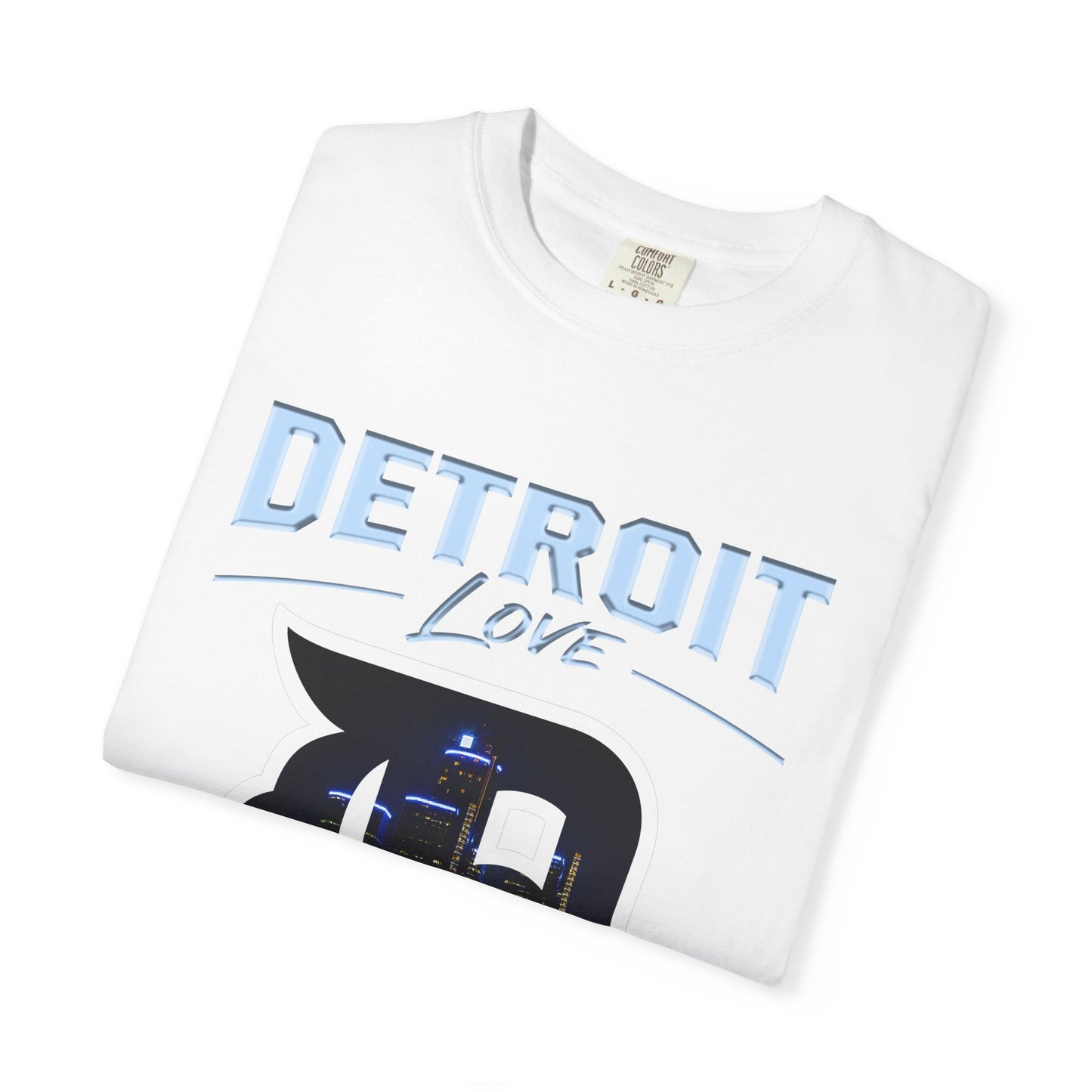 Detroit Love T-Shirt — City Skyline D Graphic Tee