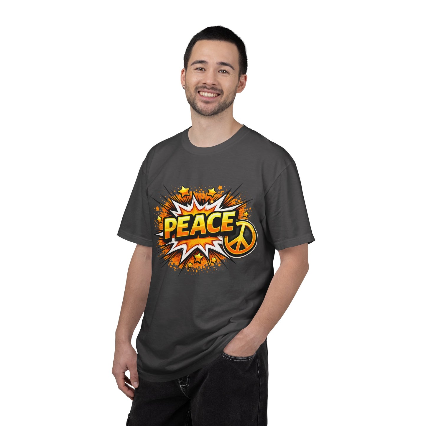 Peace Pop Art T-Shirt — Retro Comic Peace Sign Tee
